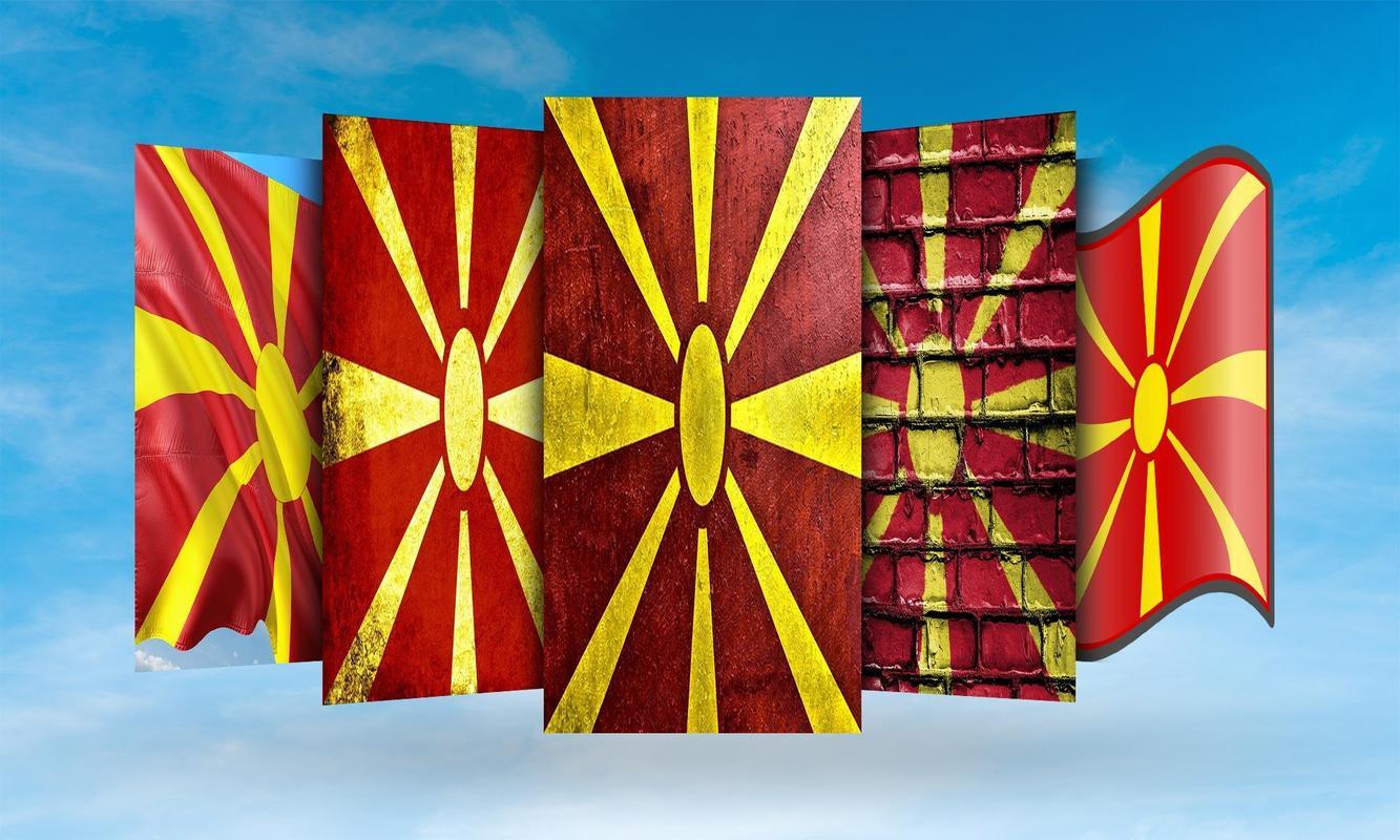 Macedonia (FYROM) Flag Wallpaper for Android