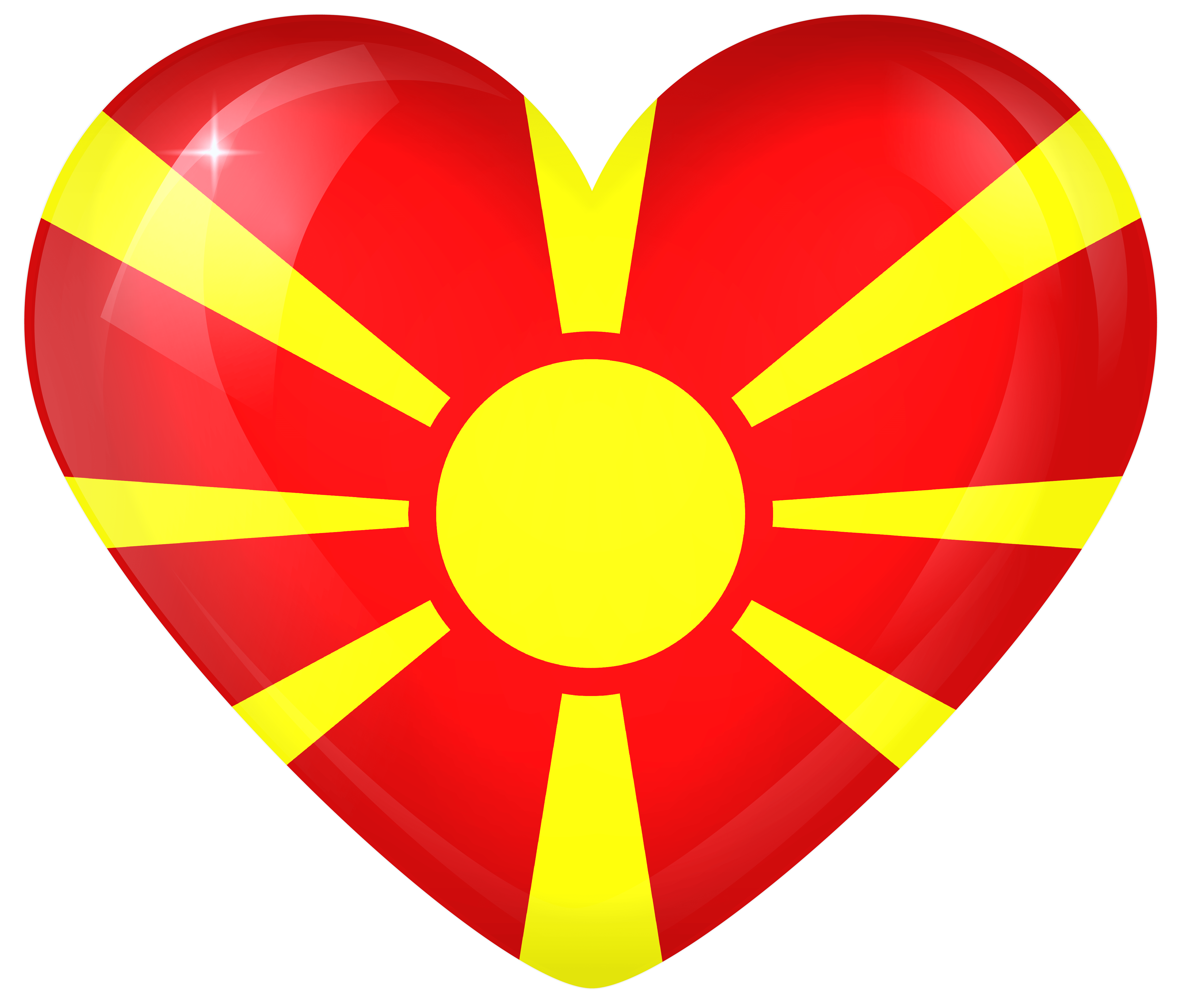 Macedonia Large Heart Flag Quality