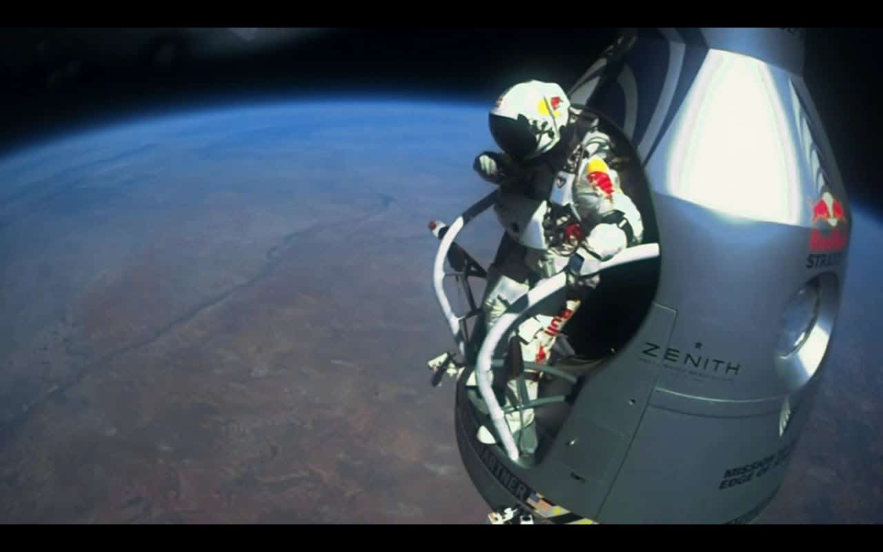 Felix Baumgartner's supersonic freefall from 128k'. The Kid Should