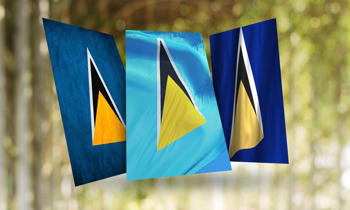 Saint Lucia Flag Wallpapers Wallpaper Cave