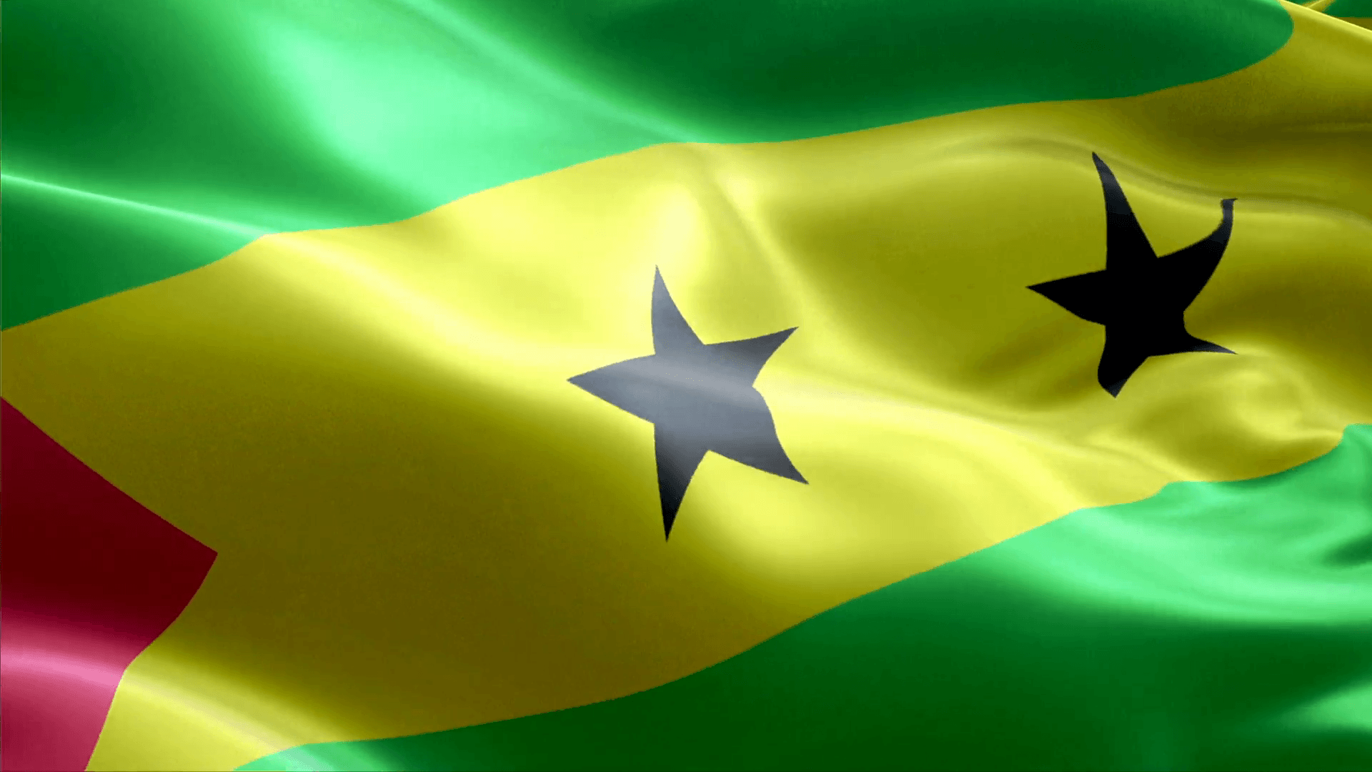 Country Flag Sao Tome and Principe Motion Background