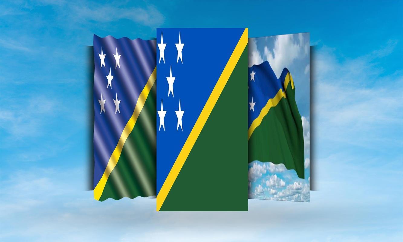 Solomon Islands Flag Wallpaper for Android