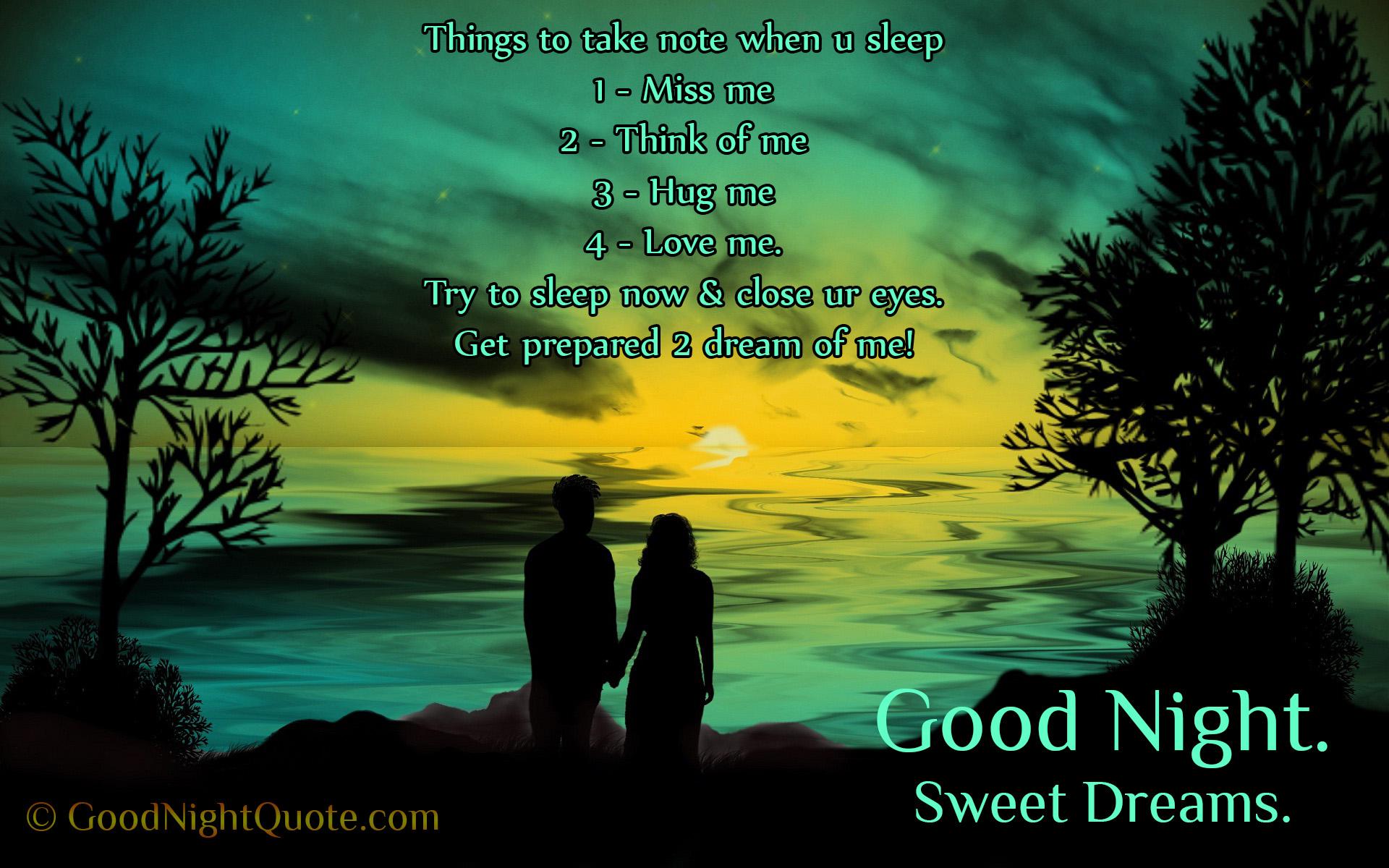 Cute Good Night Image for Love Night Quotes Image