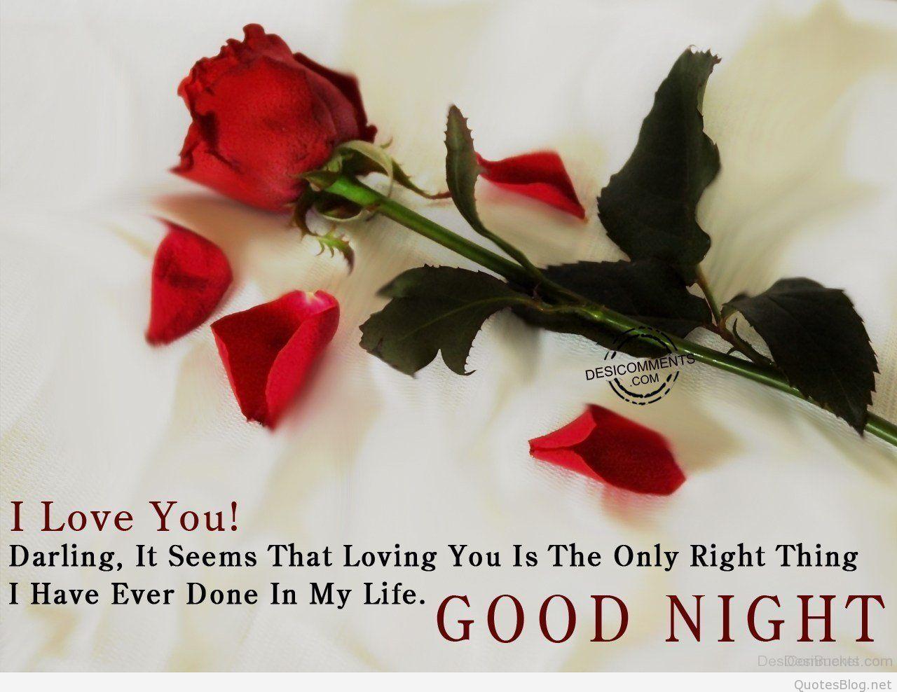 Good Night Rose Image and Message