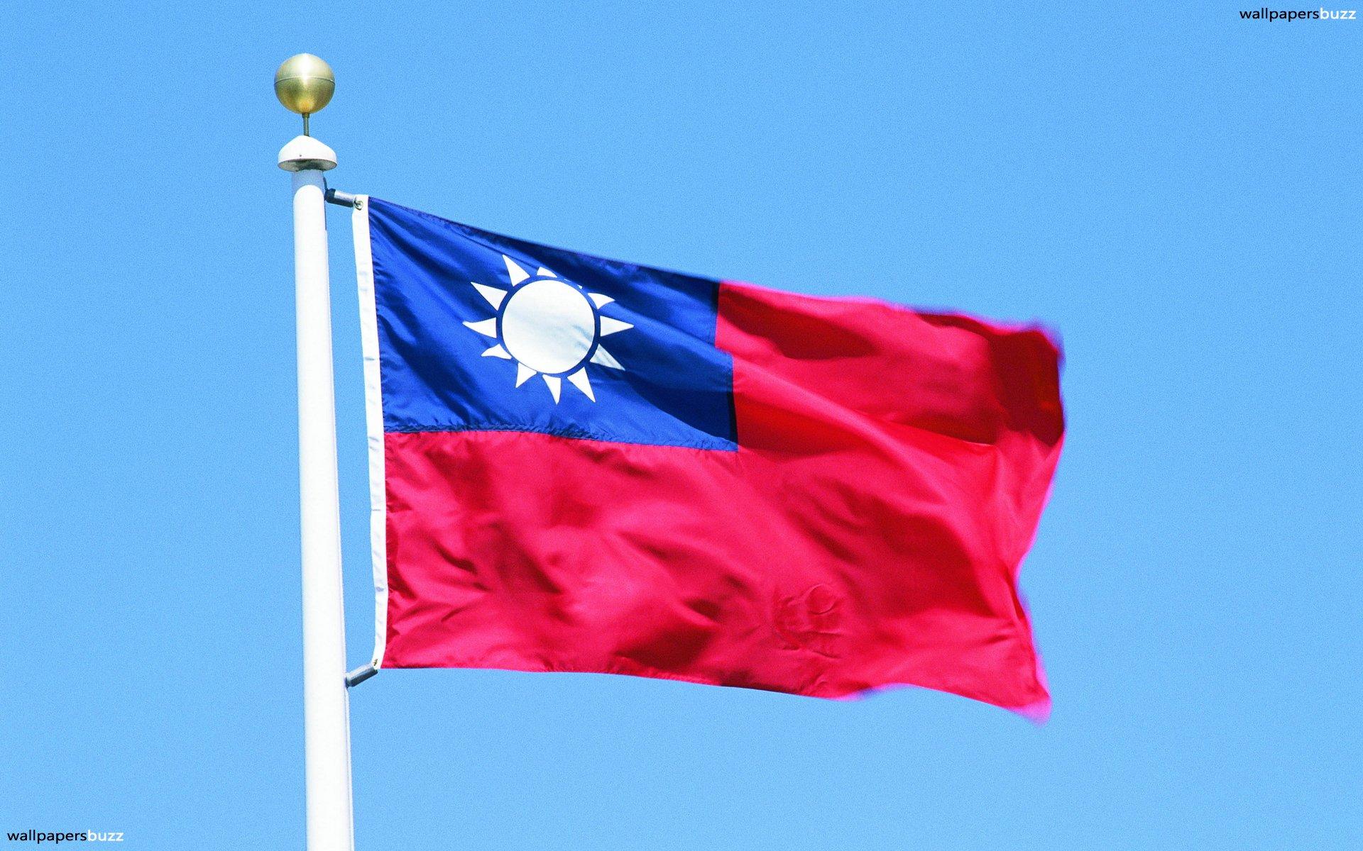 The flag of Taiwan HD Wallpaper