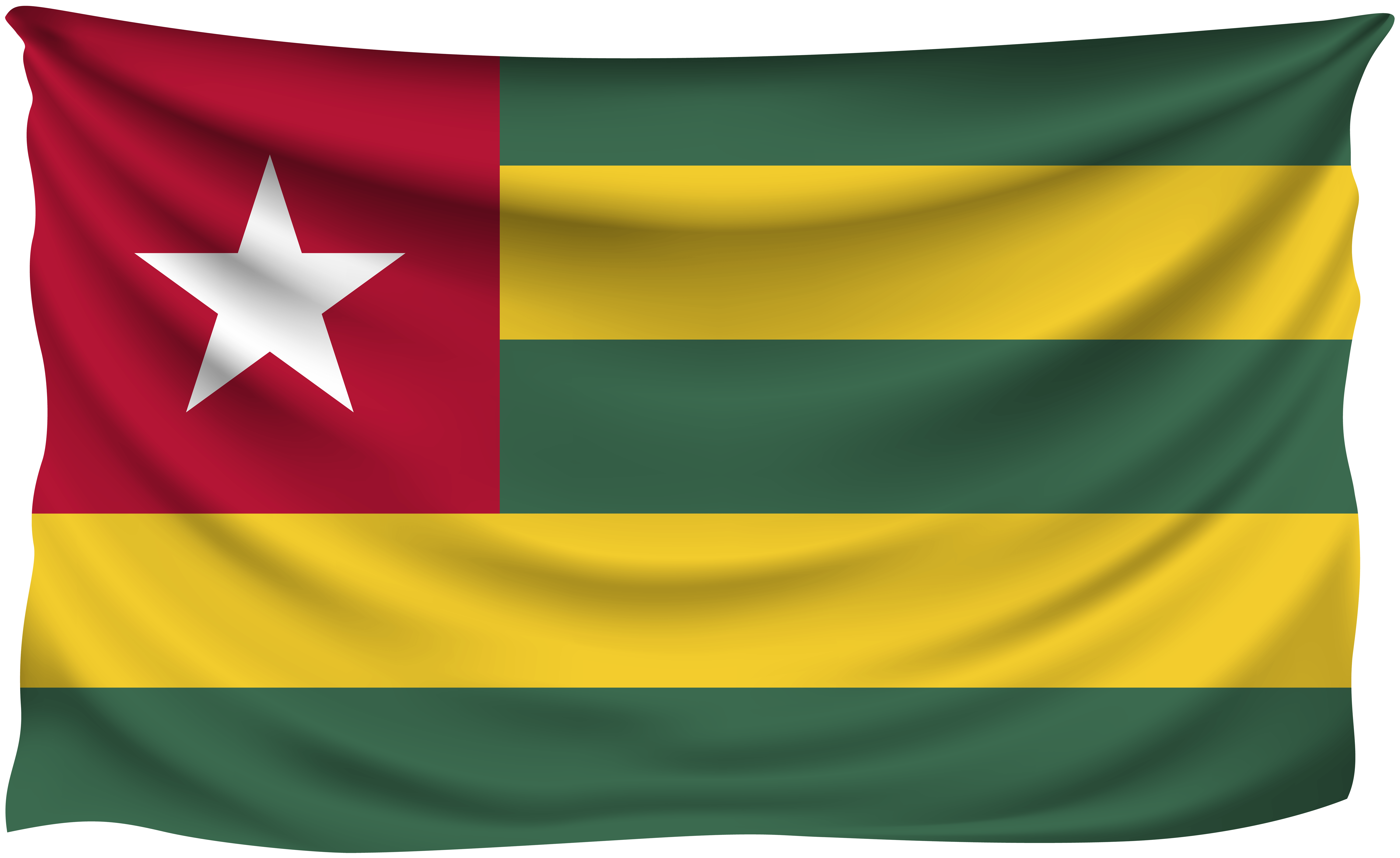 Togo Wrinkled Flag Quality Image