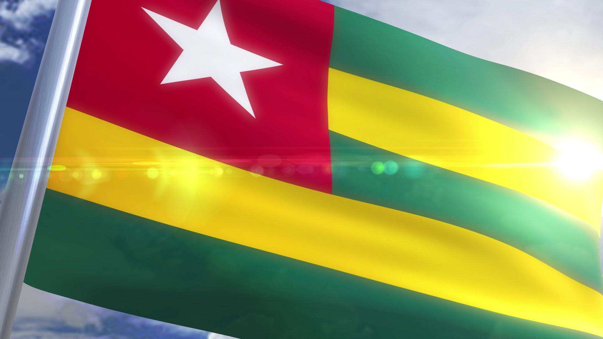 Waving flag of Togo Animation HD Video Clips & Stock Video