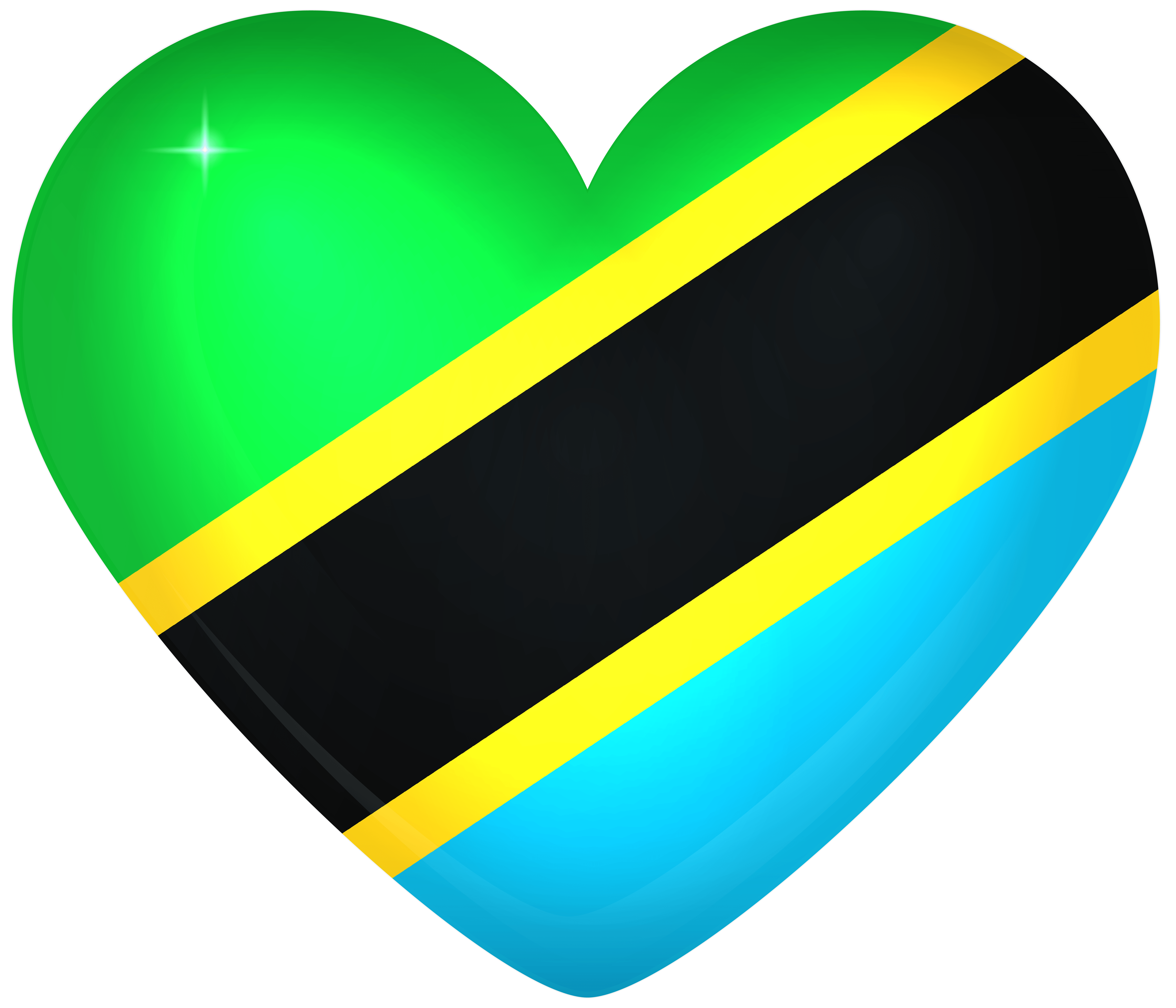 Tanzania Large Heart Flag Quality