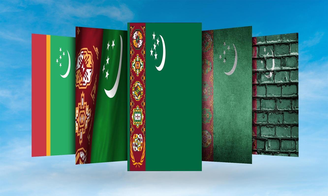 Turkmenistan Flag Wallpaper for Android