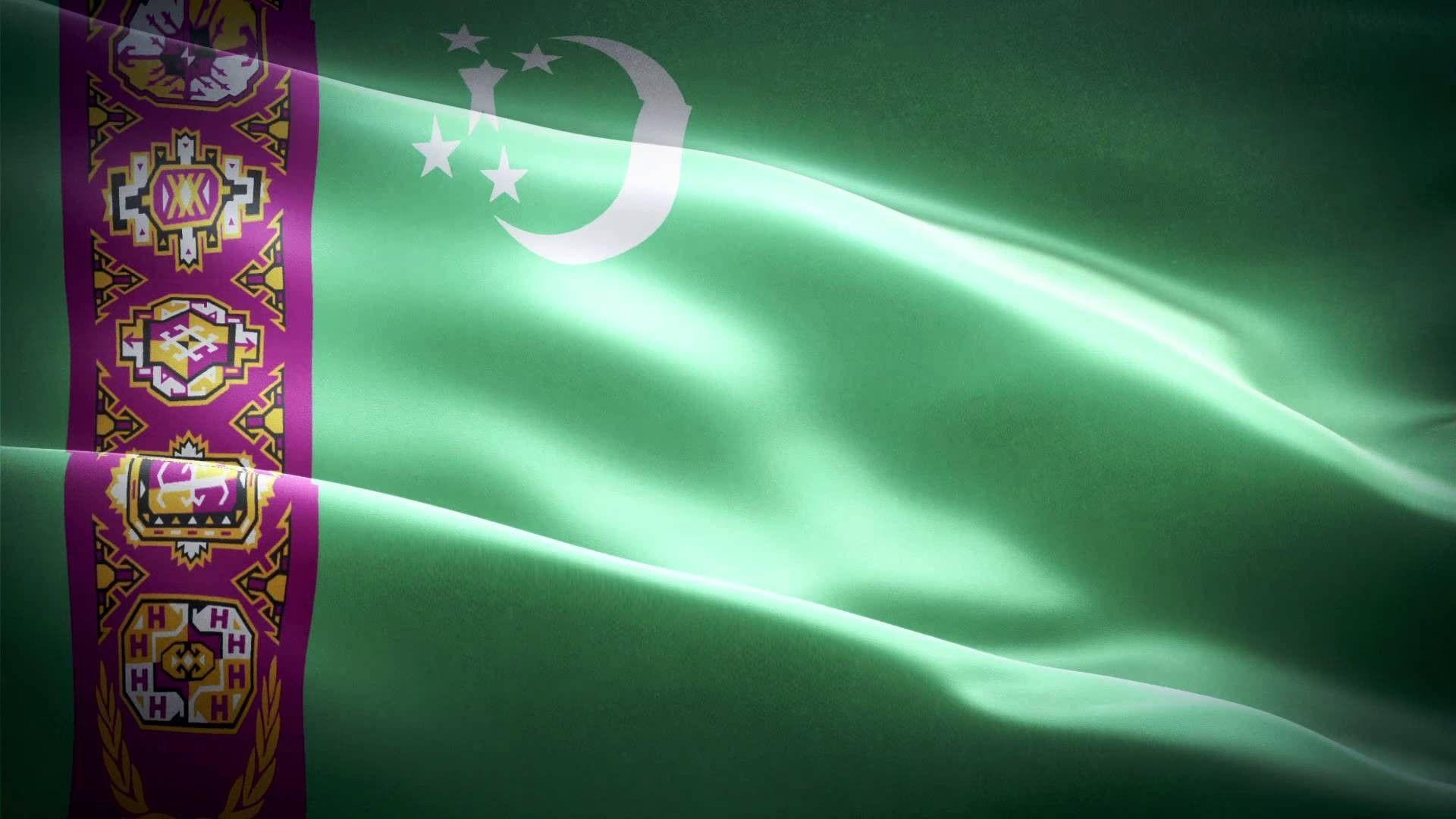 Flag of Turkmenistan wallpaper