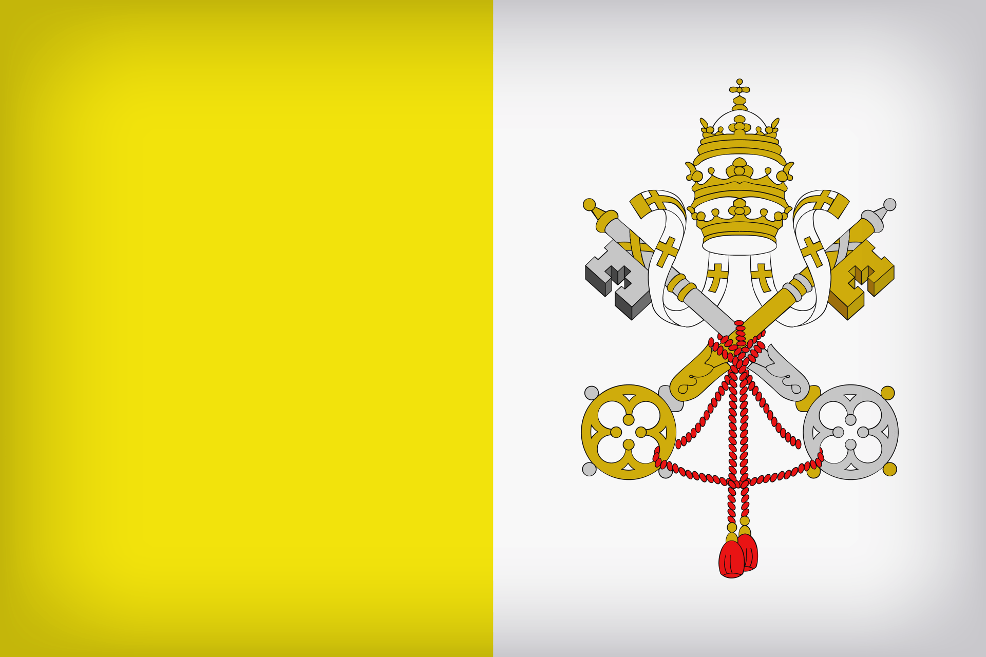 Flag of Vatican City HD Wallpaper and Background Image