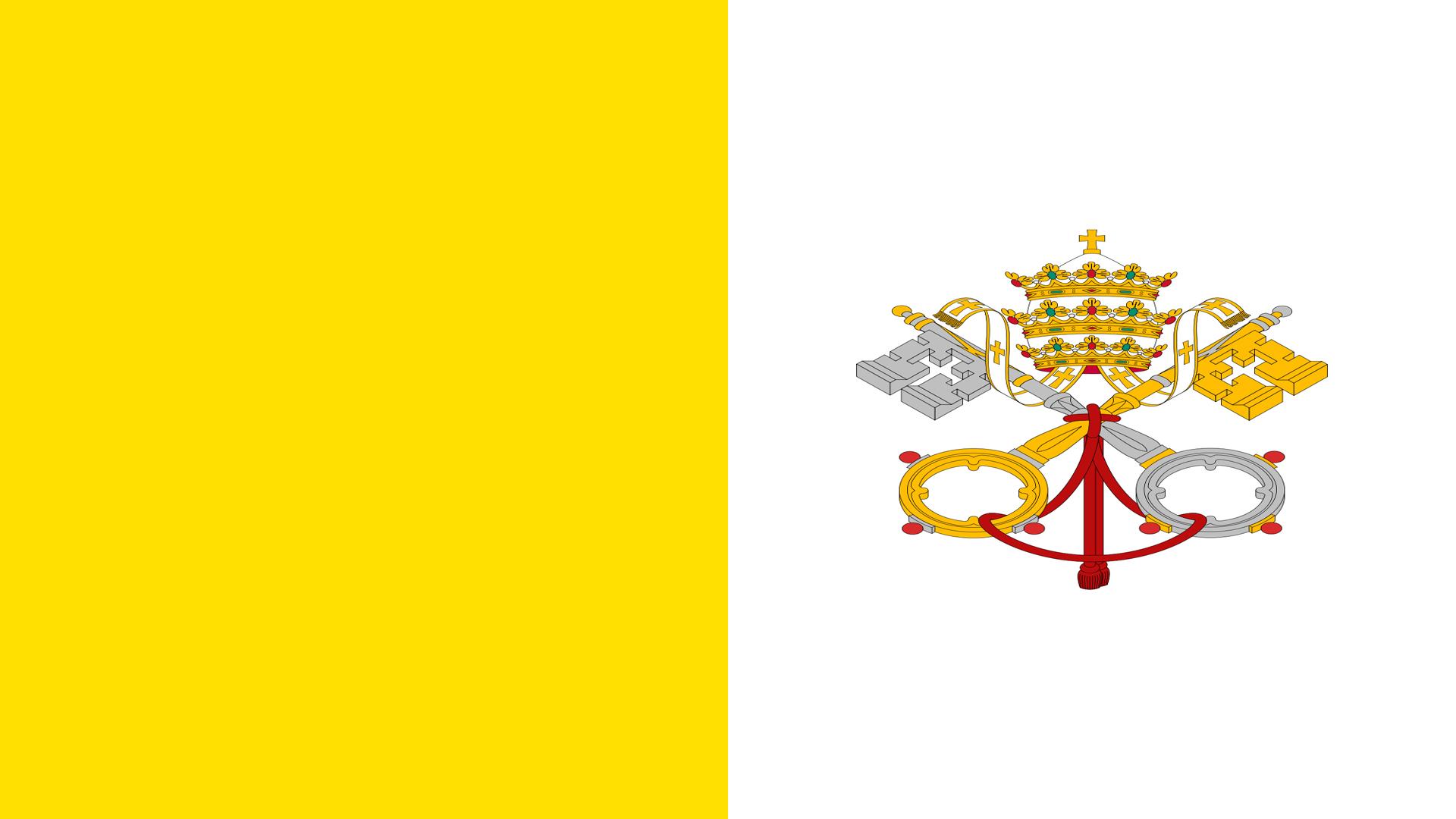Vatican City Flag, High Definition, High Quality, Widescreen