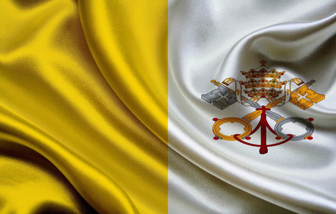 Wallpaper flag, coat of arms, fon, flag, vatican, the Vatican, coat