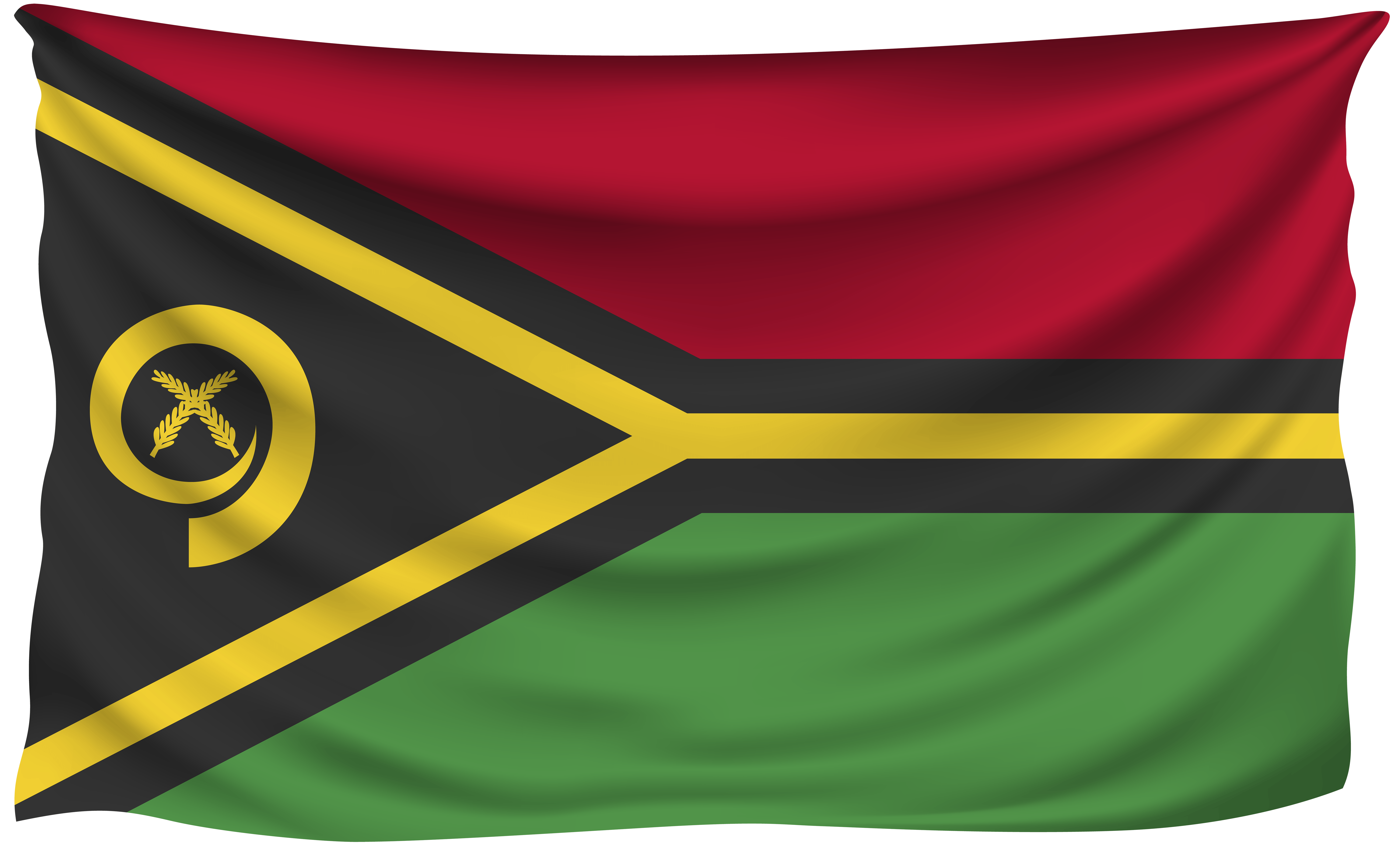 Vanuatu Wrinkled Flag Quality Image