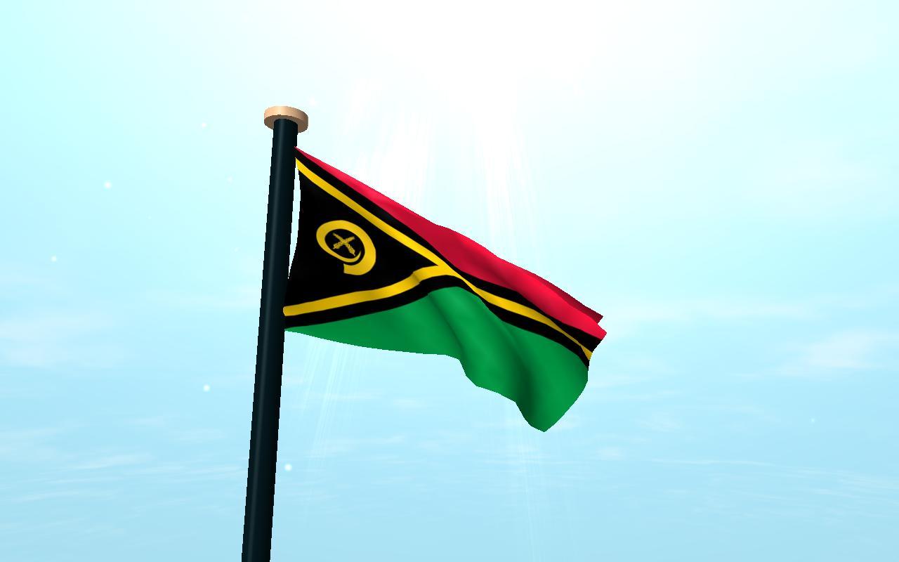 Vanuatu Flag 3D Free Wallpaper for Android