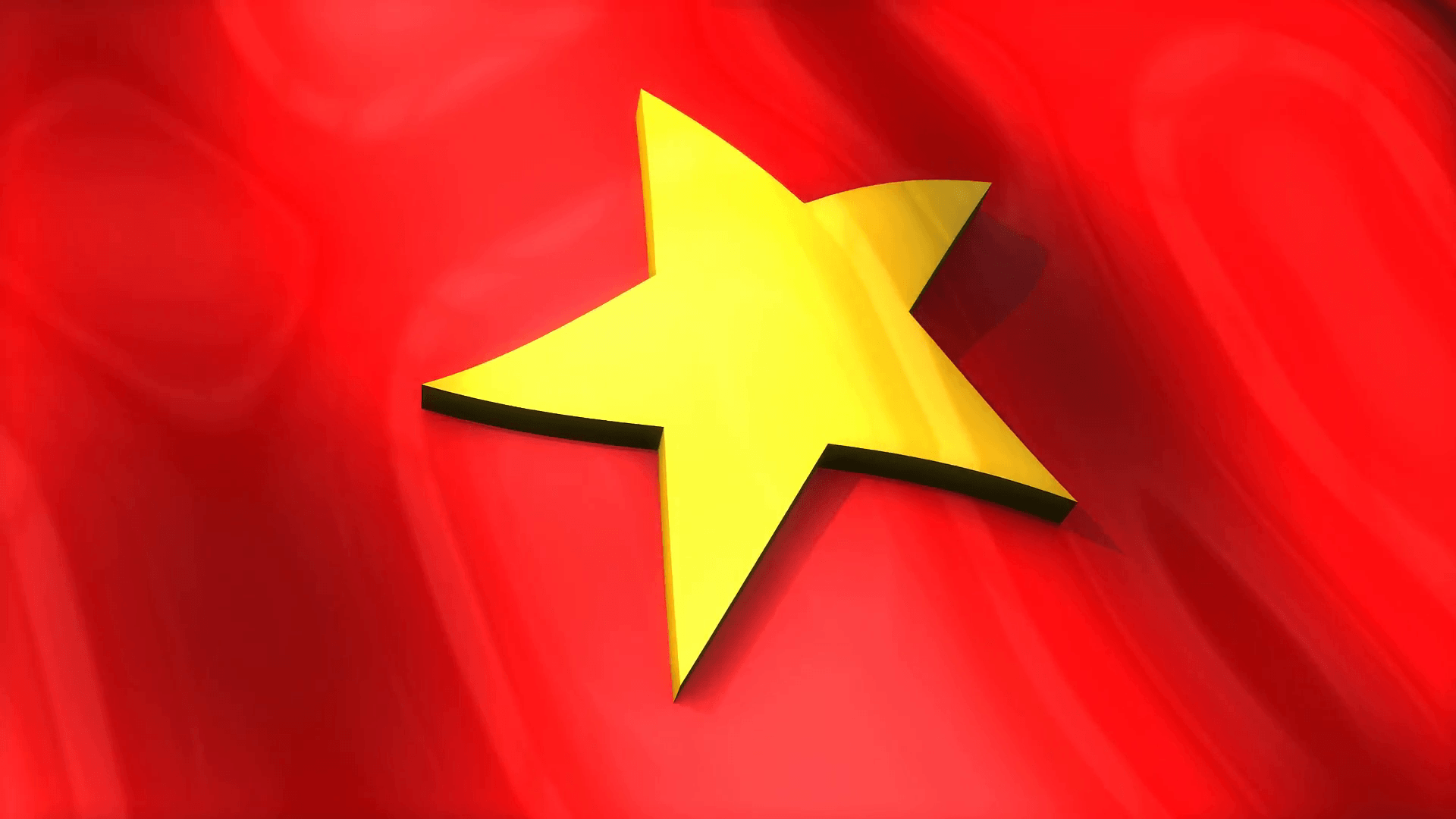 3D flag, Vietnam, waving, ripple, Asia. Motion Background
