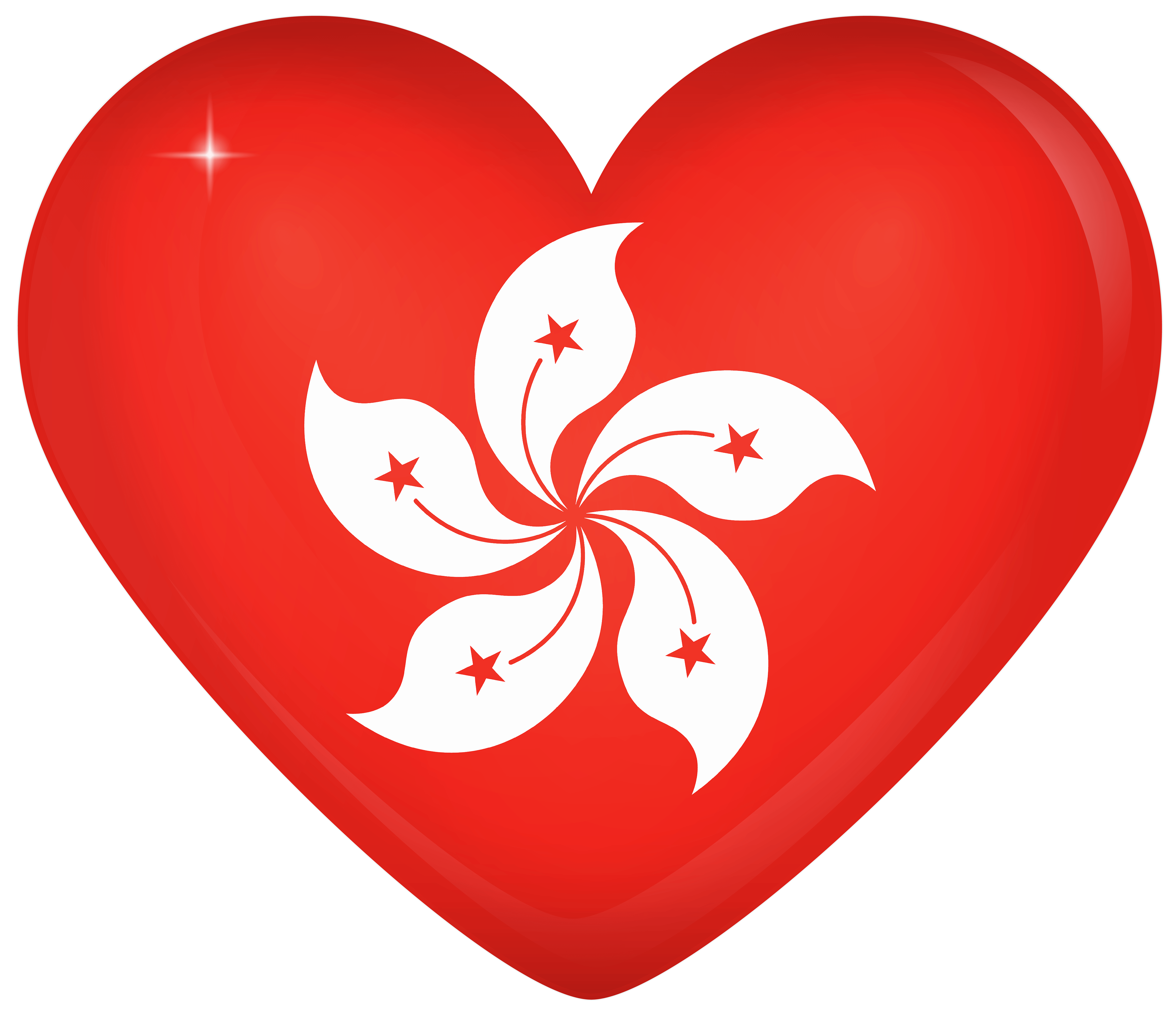 Hong Kong Large Heart Flag Quality