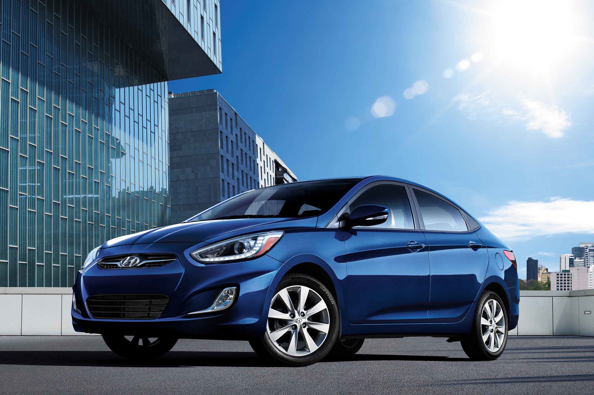 Hyundai Accent Sedan Car Wallpaper HD