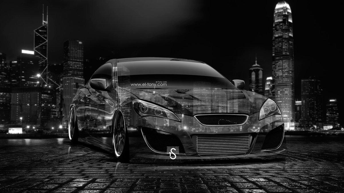 Hyundai Genesis Coupe Tuning Crystal City Car 2014 HD Wallpaper