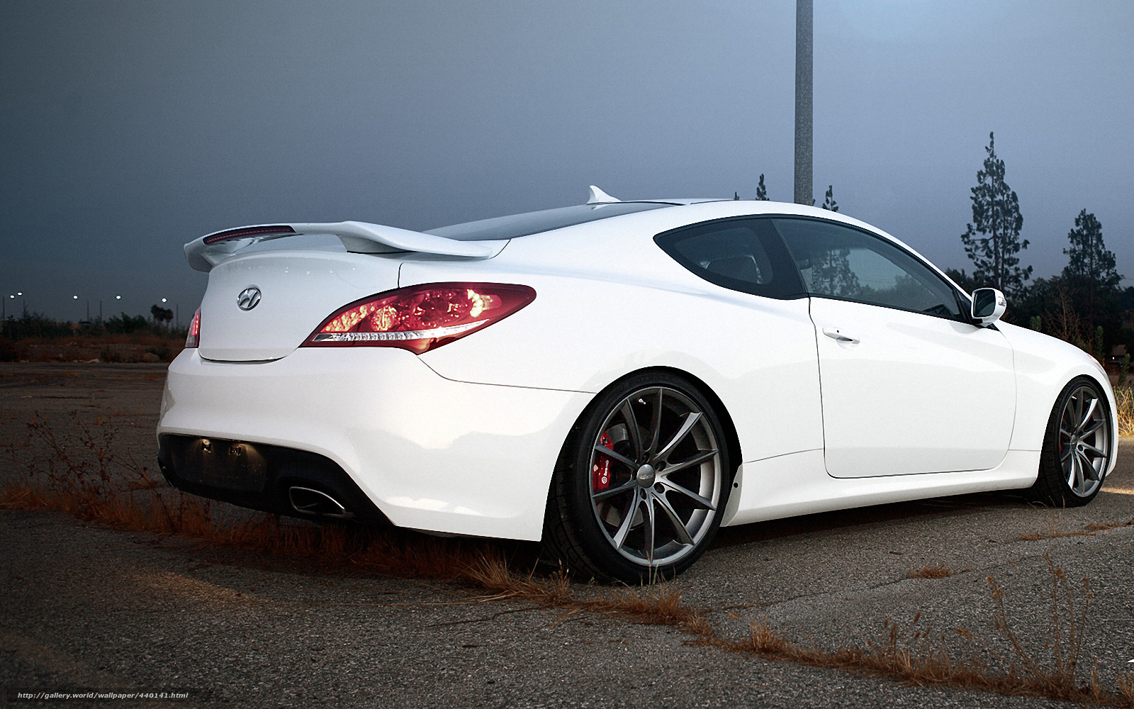 Download wallpaper Hyundai, Genesis, coupe, white free desktop