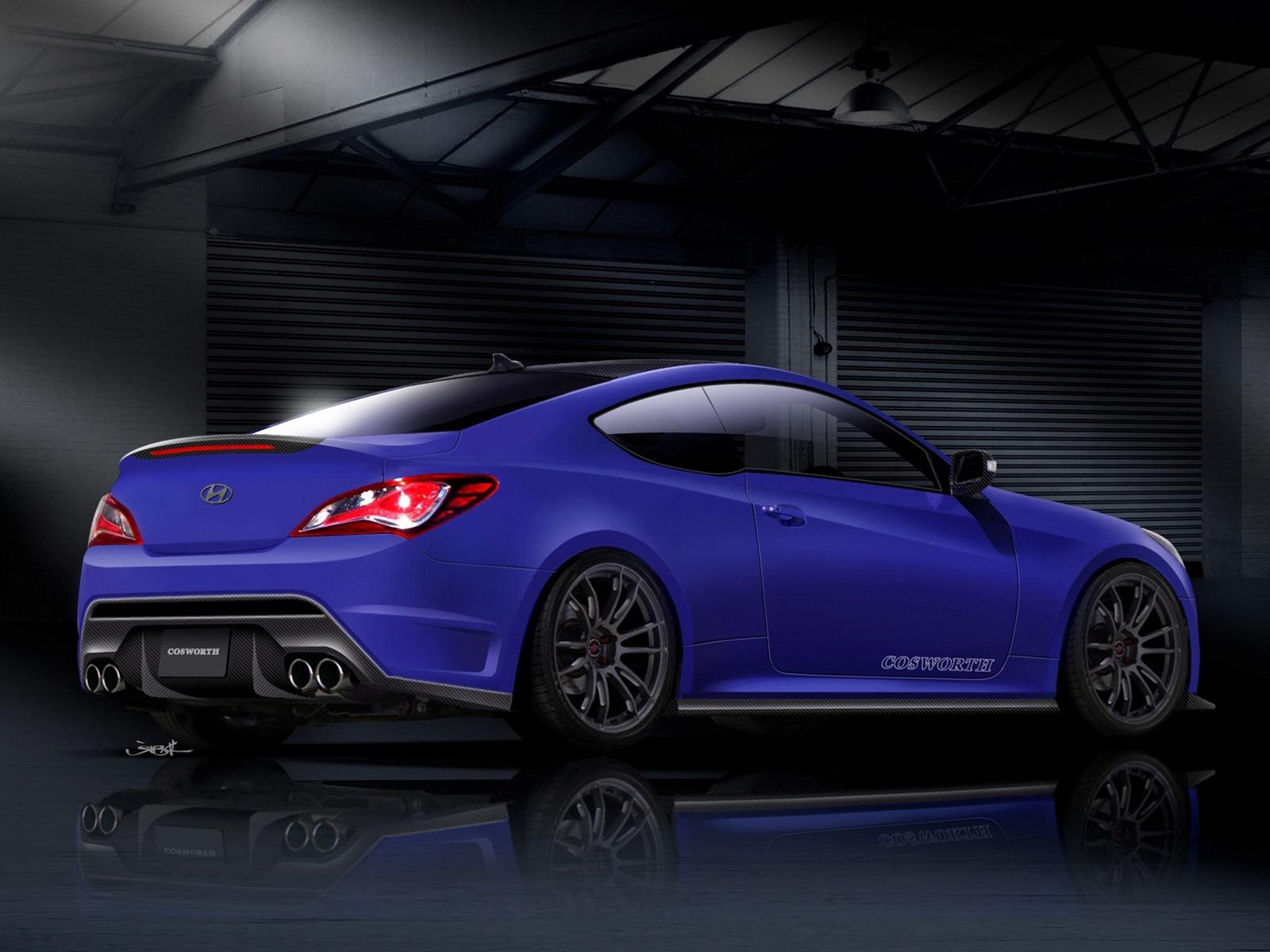 Hyundai Genesis Coupe by Cosworth wallpaper Power Girl