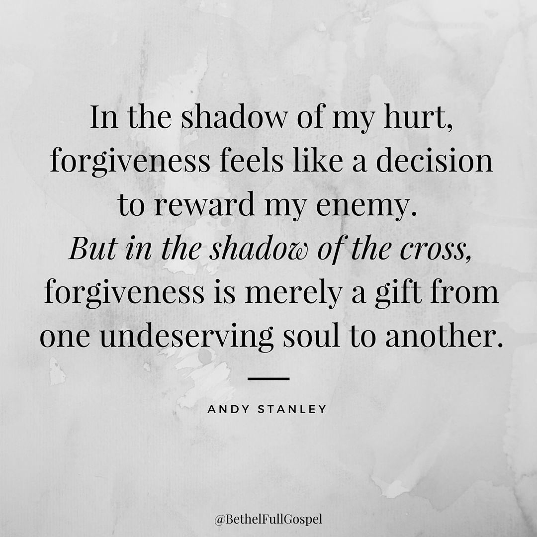 Andy Stanley #forgiveness #freedom #quote. Wise Words