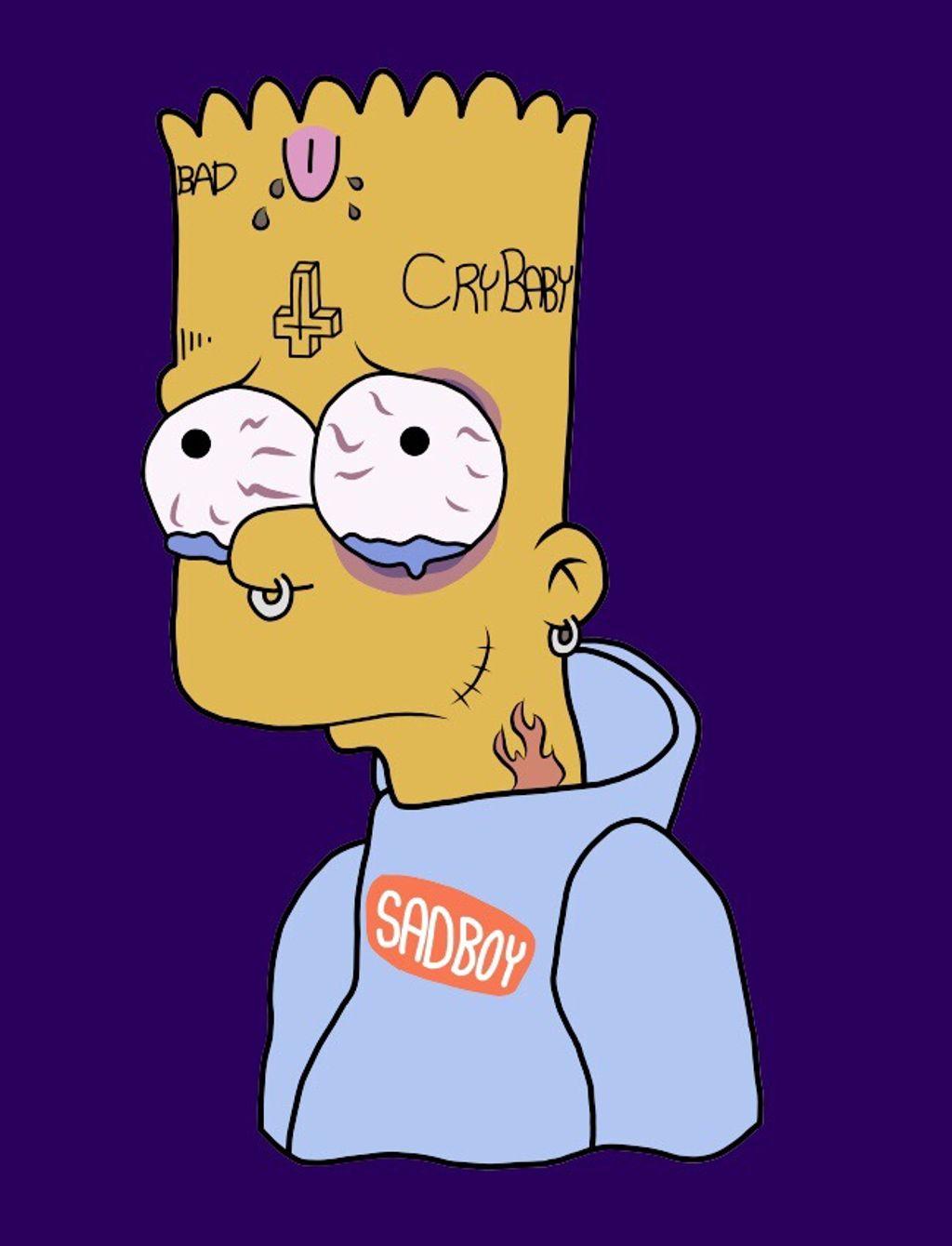 100+] Depressed Bart Simpson Wallpapers