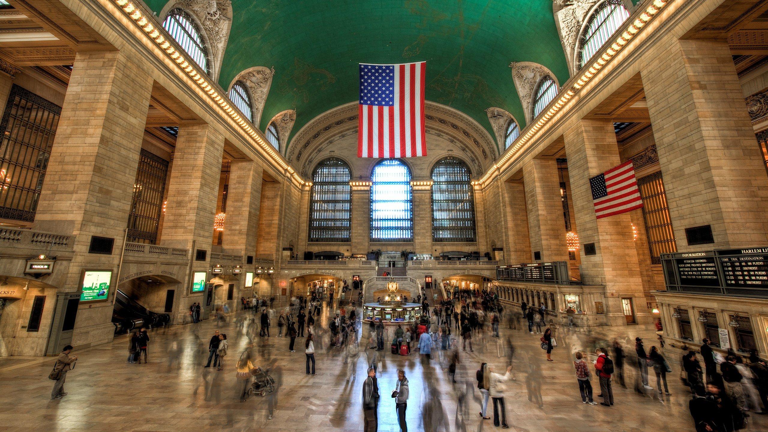 Station New York City train stations Grand Central Station wallpaper