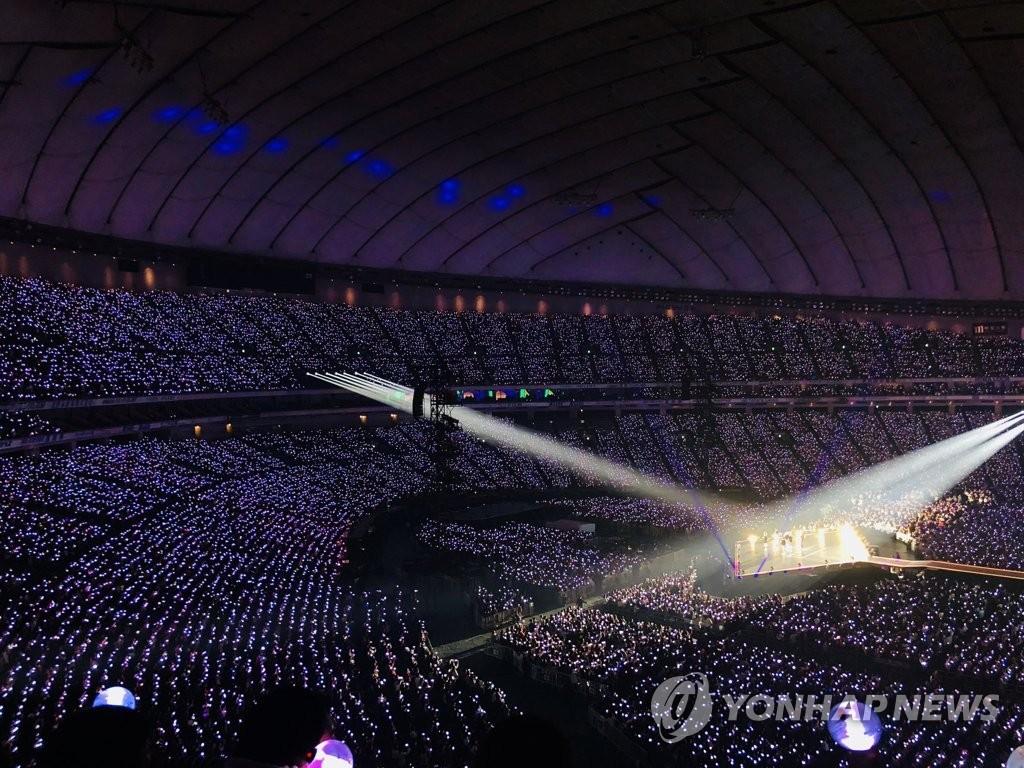 BTS concert at Tokyo Dome. Yonhap News Agency