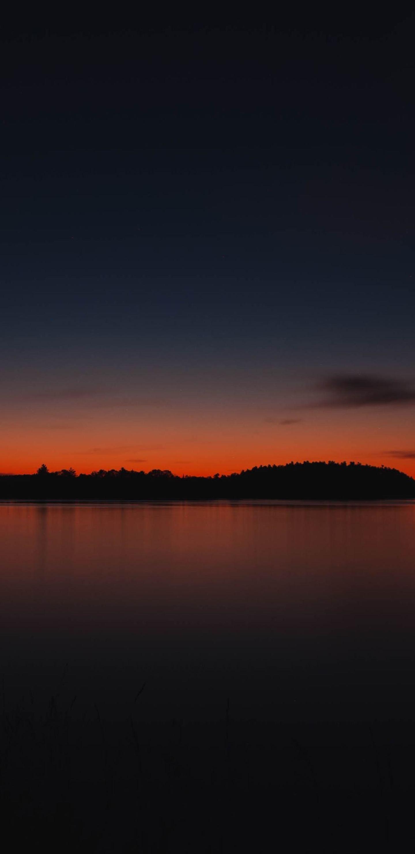 Red Sunset Skyline Trees 4k Samsung Galaxy Note S S8