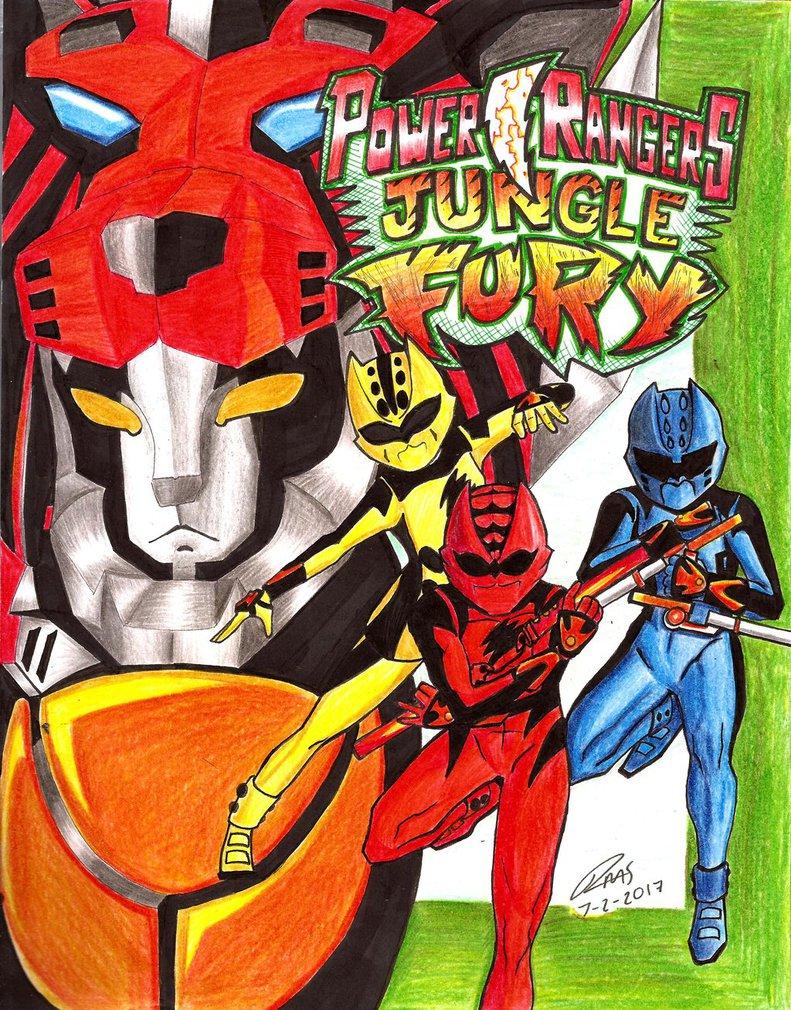Power Rangers Jungle Fury Picture To Colour