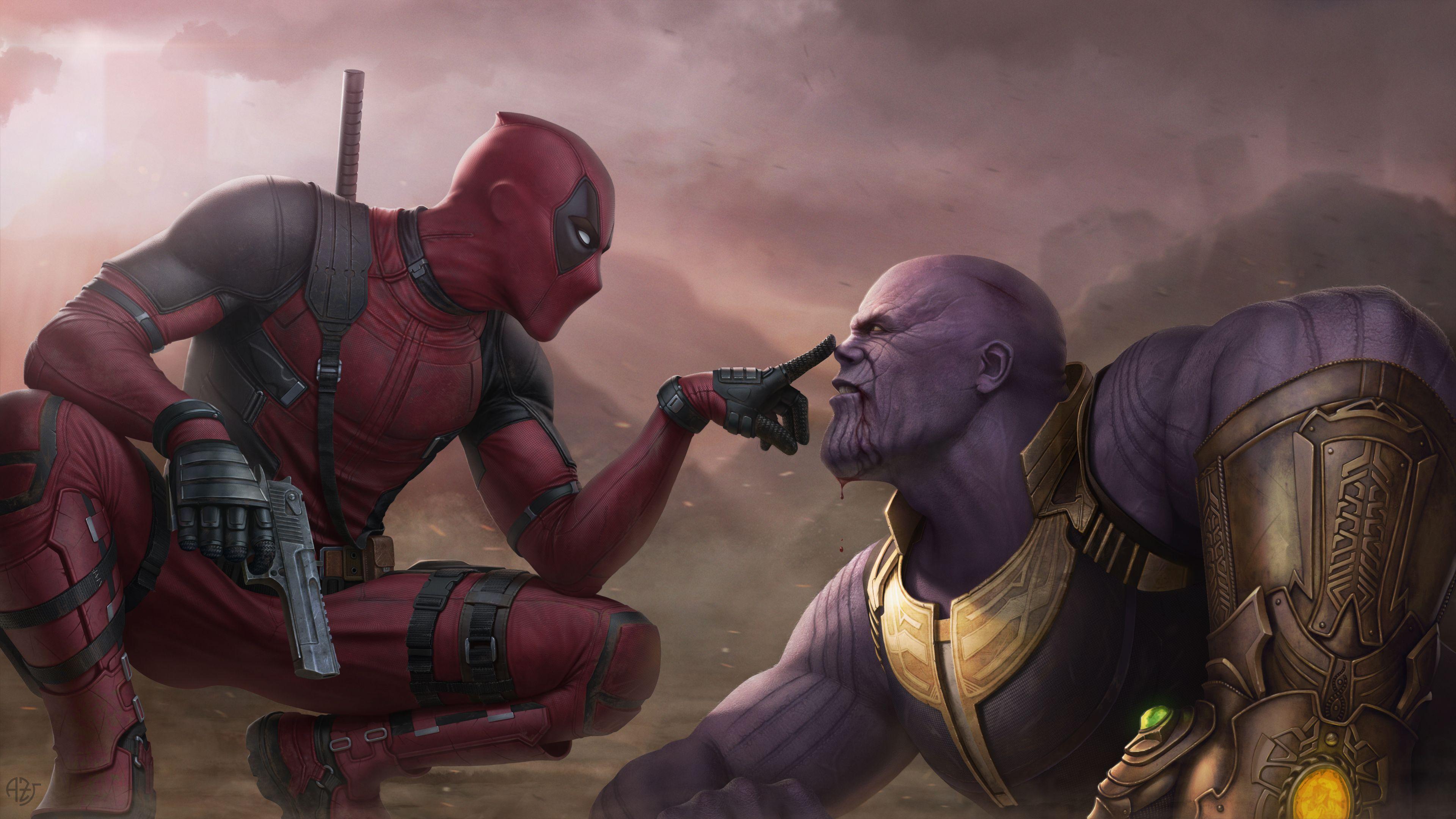 Deadpool Vs Thanos 4k Thanos Wallpaper, Supervillain Wallpaper