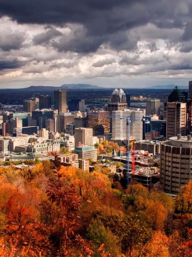 Montreal in the Autumn iPad wallpaper