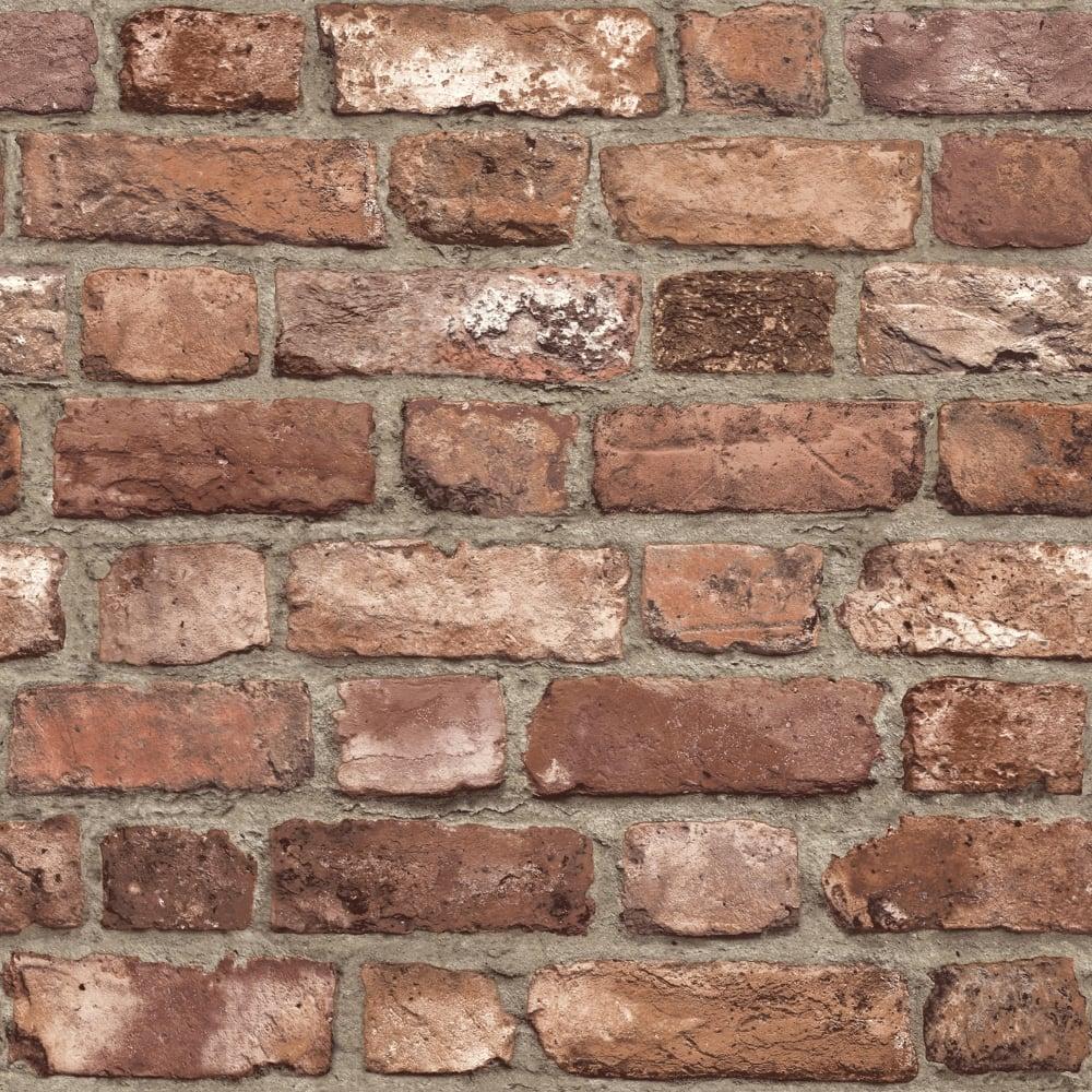 3D Brick Effect Wallpaper Slate Stone Realistic Textured Vinyl