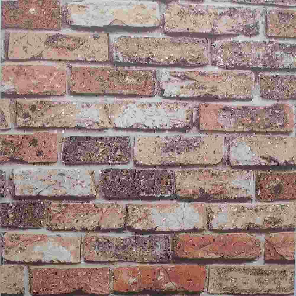 Chinese Retro 3D Wallpaper Vintage Natural Brick Wall Wallpaper