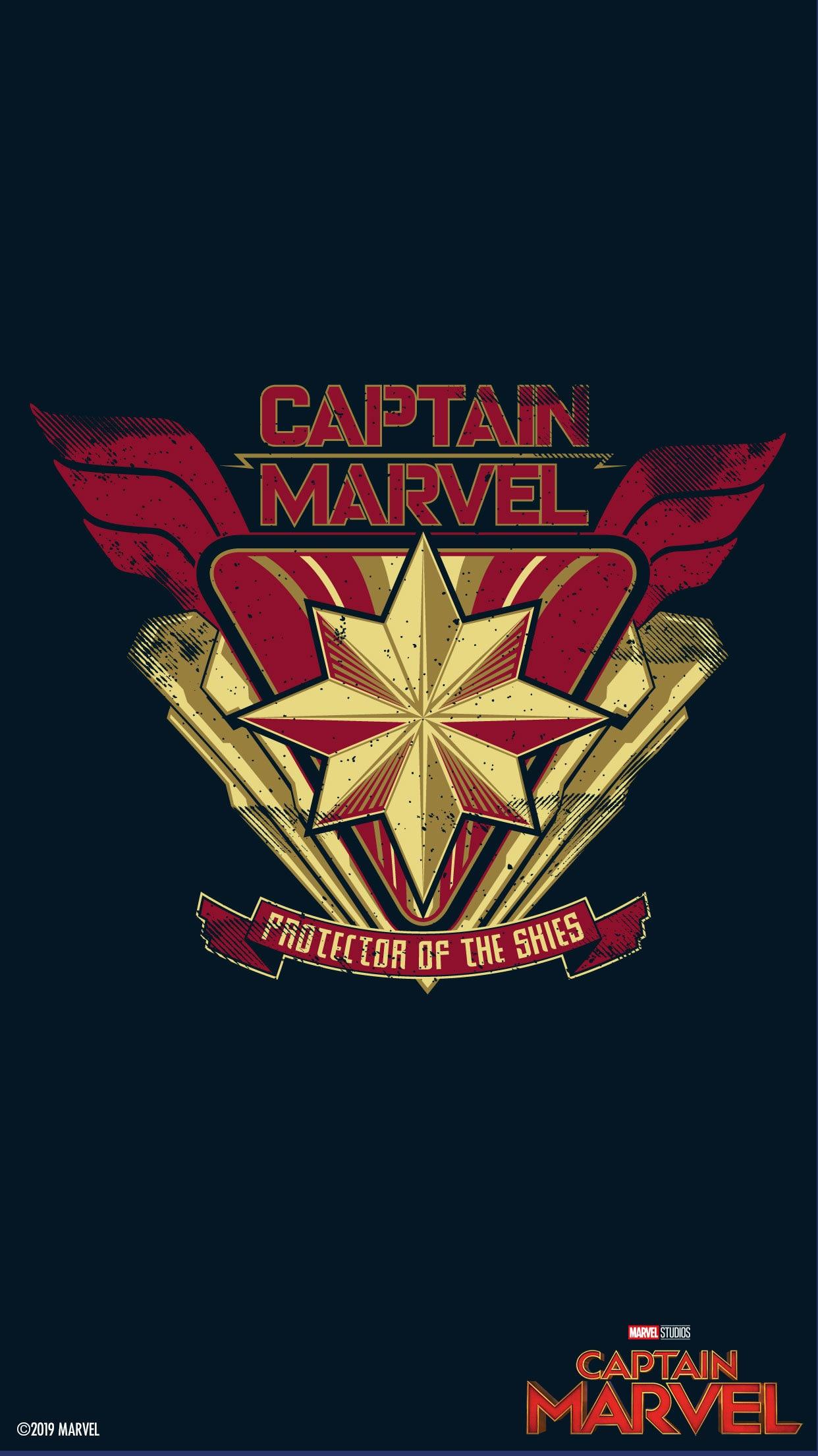 Marvel Studios' Captain Marvel Mobile Wallpaper. Disney