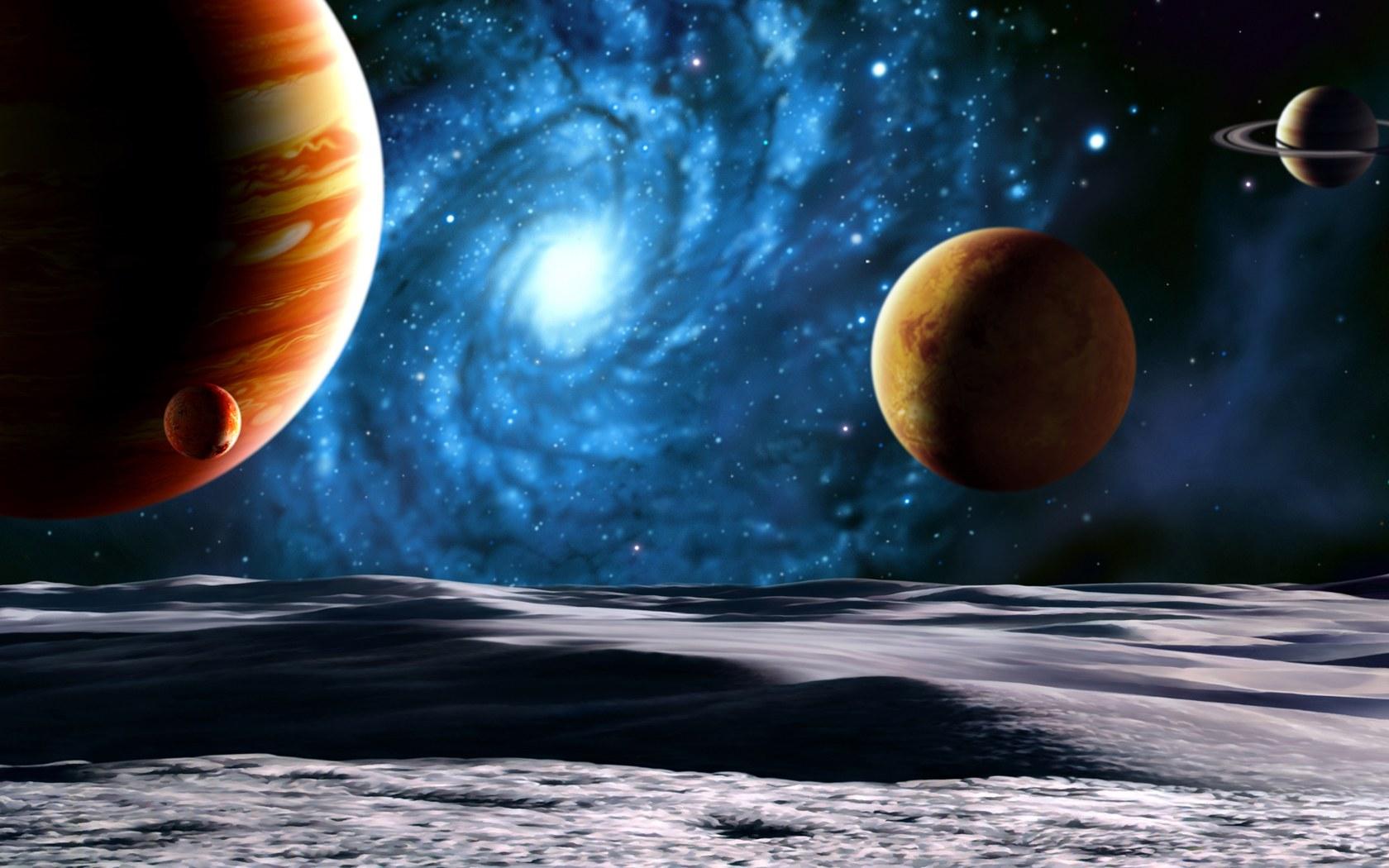 Outer Space Planets Wallpaperx1050