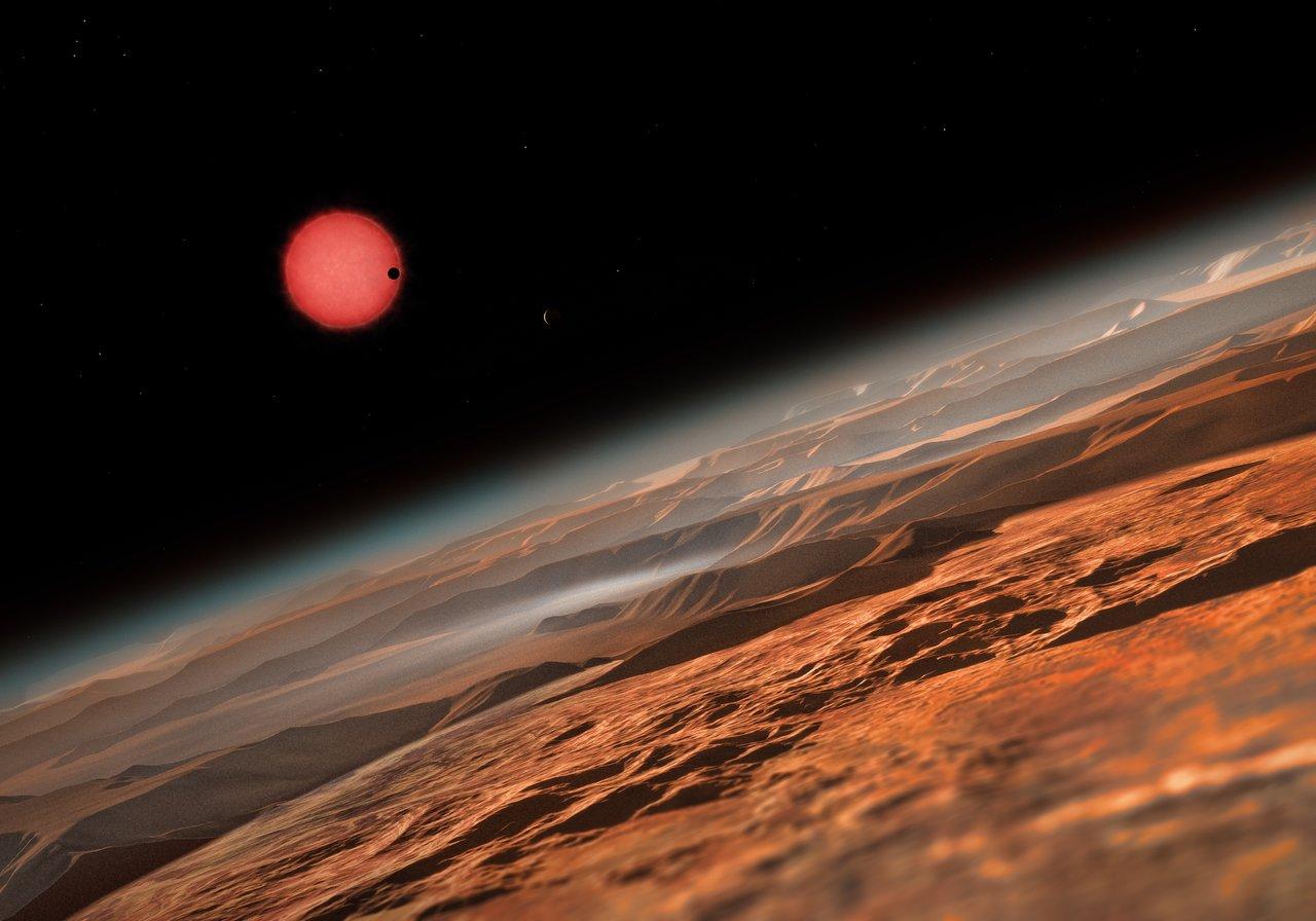 Artist's Impression Of The Ultracool Dwarf Star TRAPPIST 1