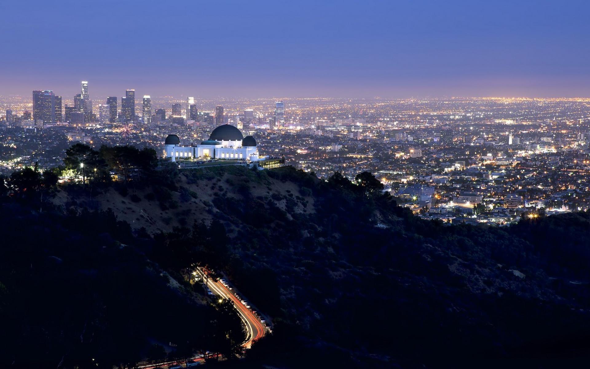 Лос Анджелес вид с горы
