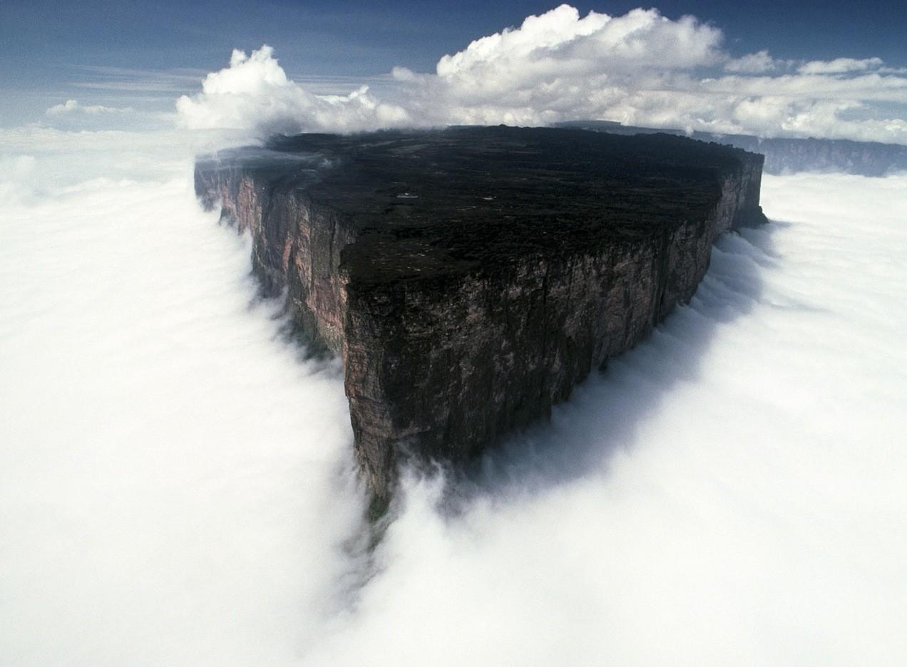 clouds, cliff wallpaper