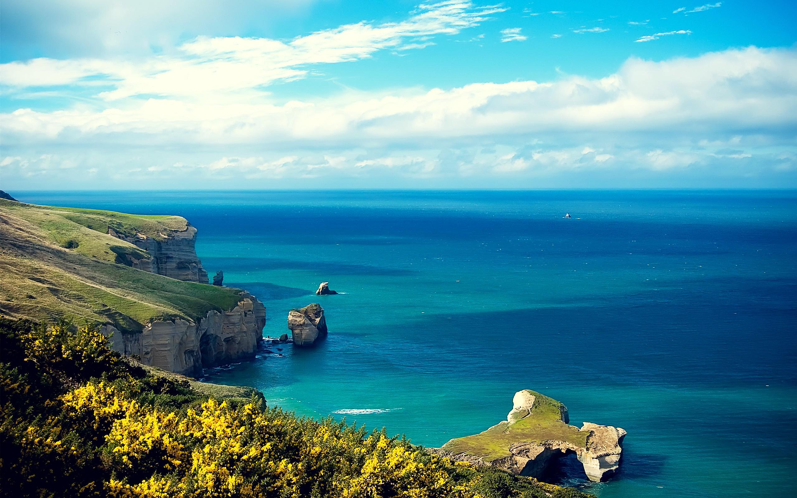 Daily Wallpaper: Shores of New Zealand. I Like To Waste My Time
