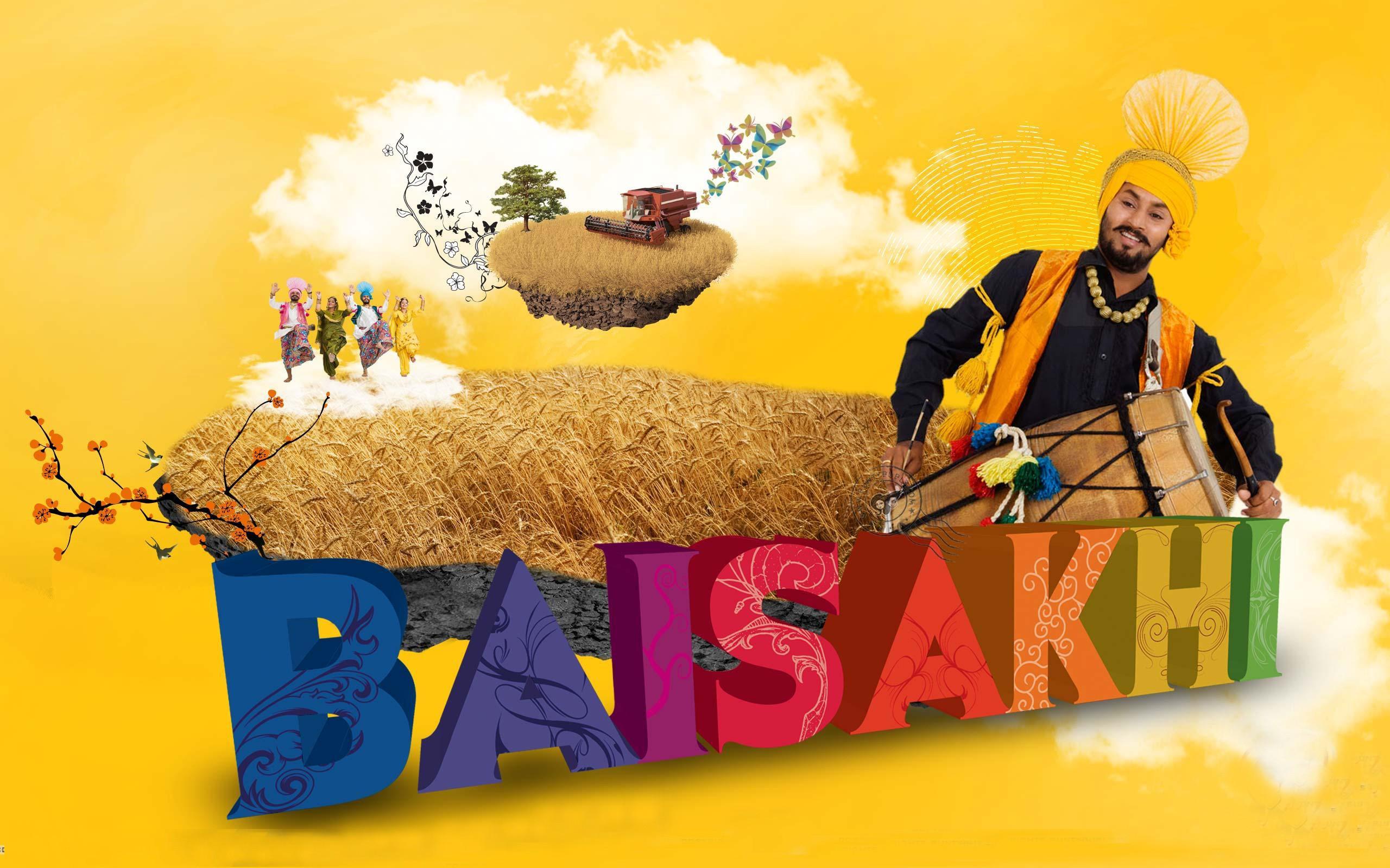 Happy Baisakhi Festival Punjab Stock Vector (Royalty Free) 1047209479 |  Shutterstock