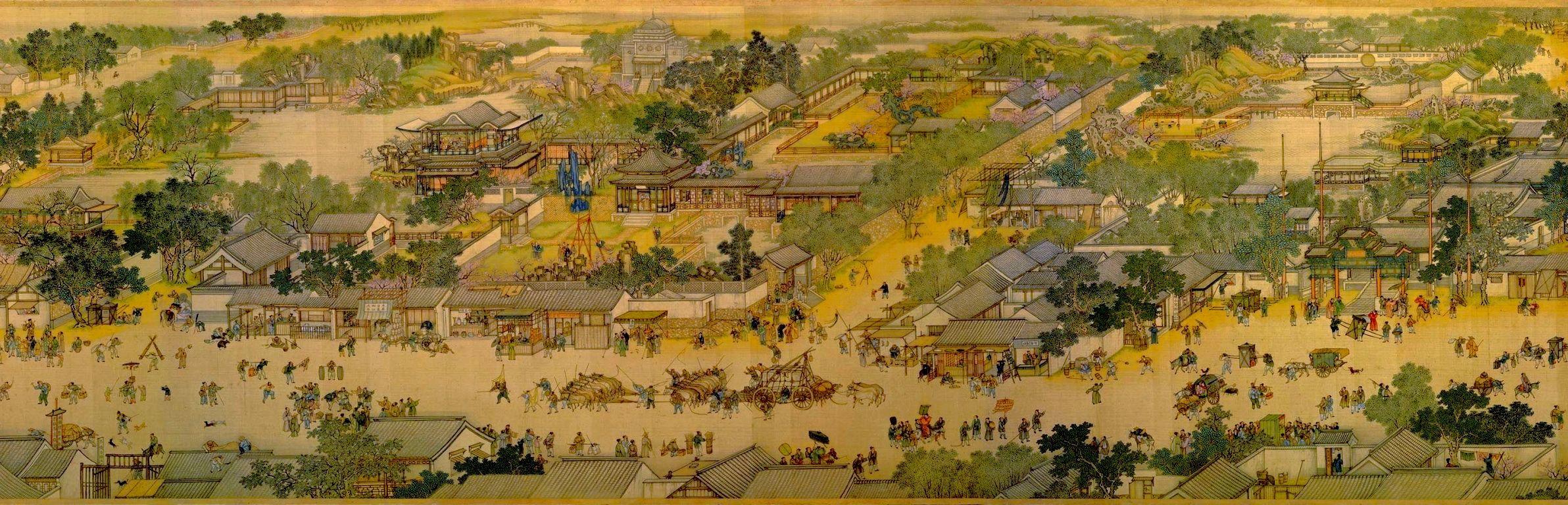 Qing Ming Shang He Tu. Imperial China. Art, China art, Abstract