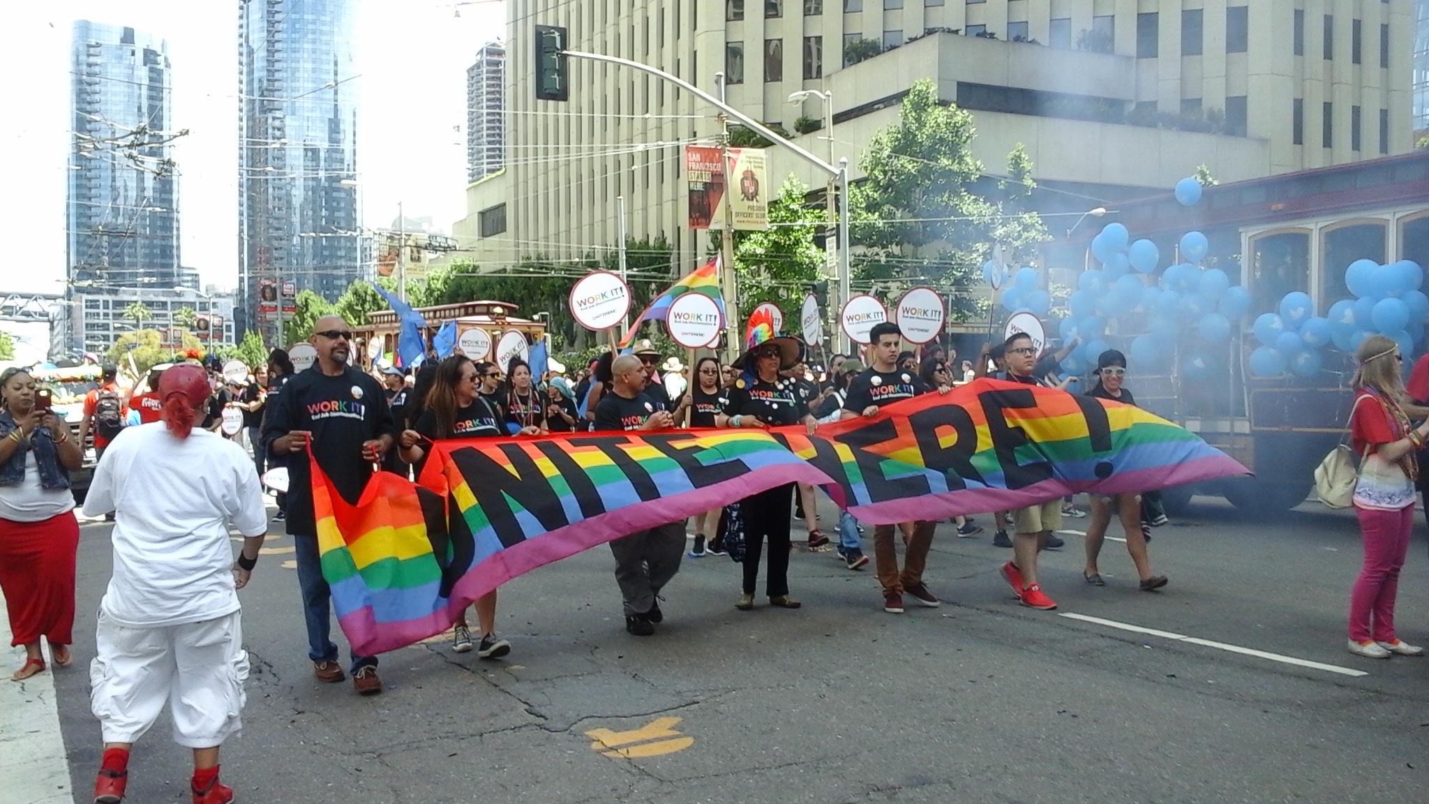 Local 483 Marches in San Francisco's 2015 Pride Parade