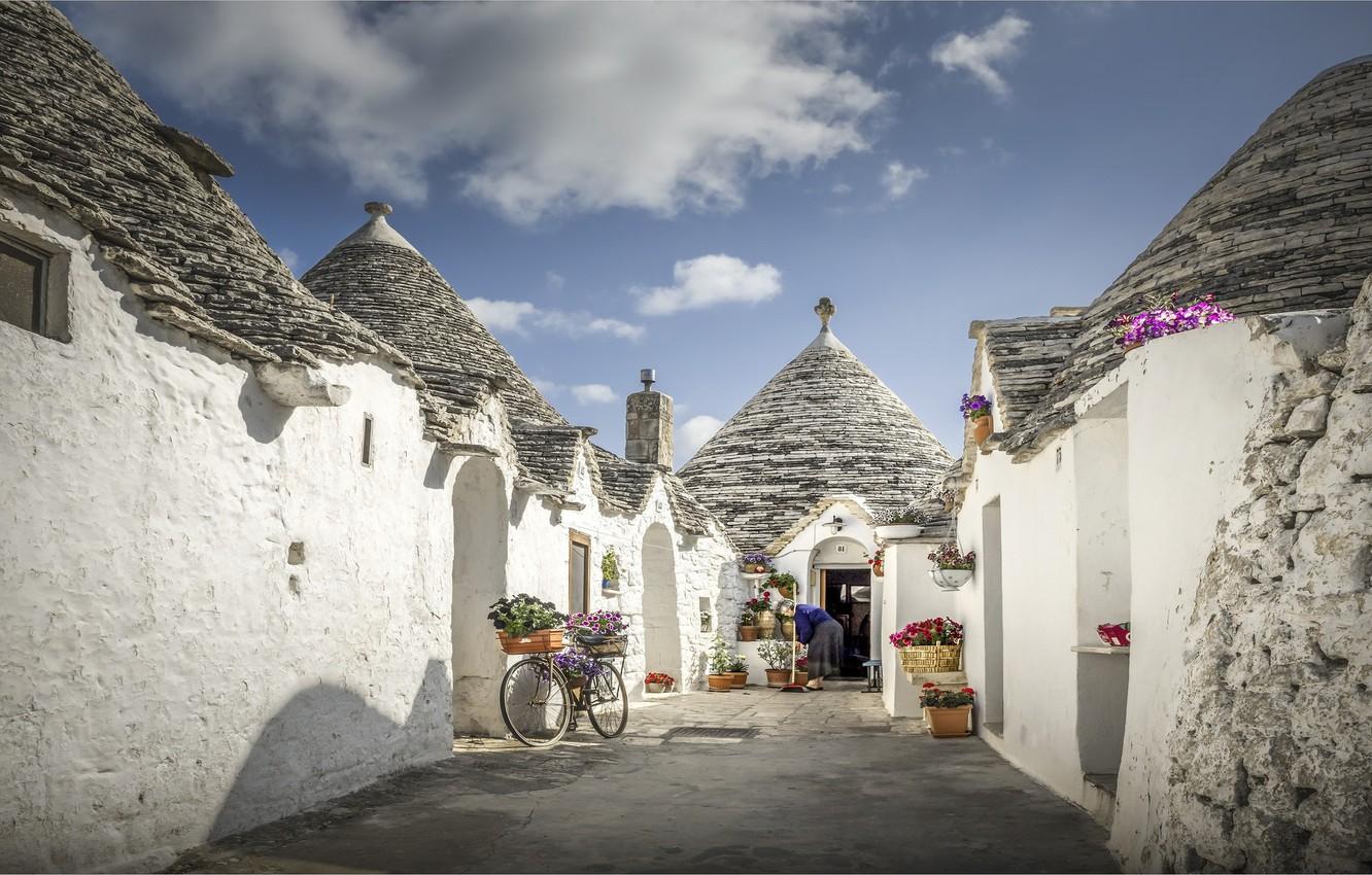 Wallpaper Italy, Italia, Alberobello, Puglia, Alberobello, truly