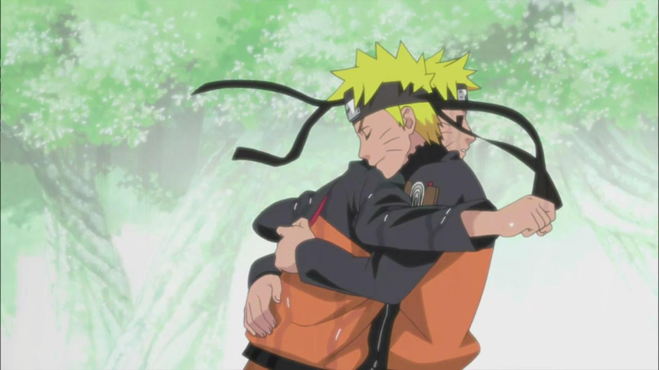 The symbolic beauty of Naruto at the waterfall of truth