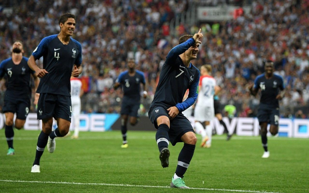 Antoine Griezmann celebrates World Cup final goal with 'disgusting