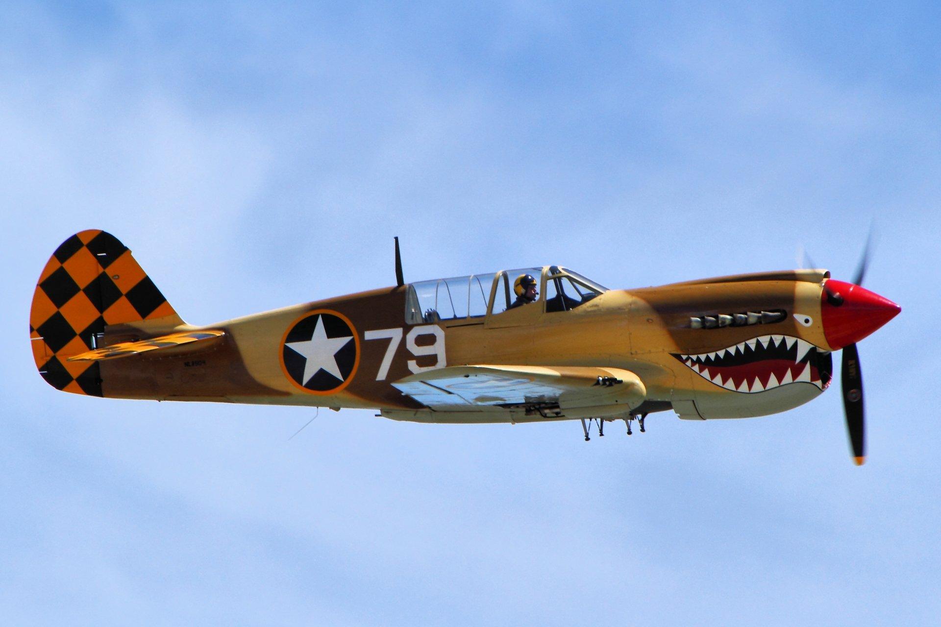 Curtiss P 40 Warhawk Fighter Aircraft Military Wallpaper