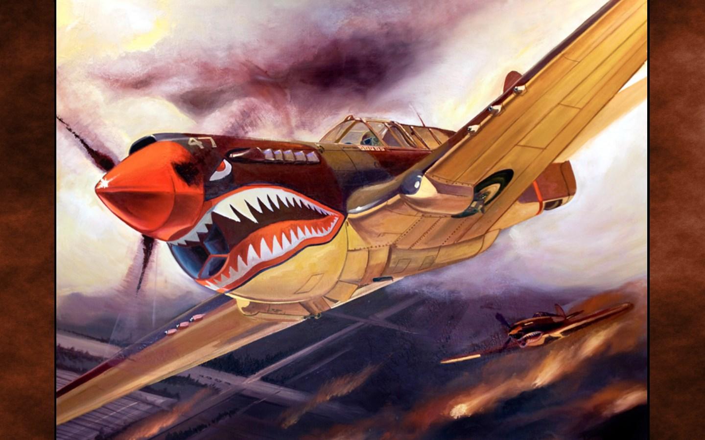 picture of curtiss p 40 warhawk