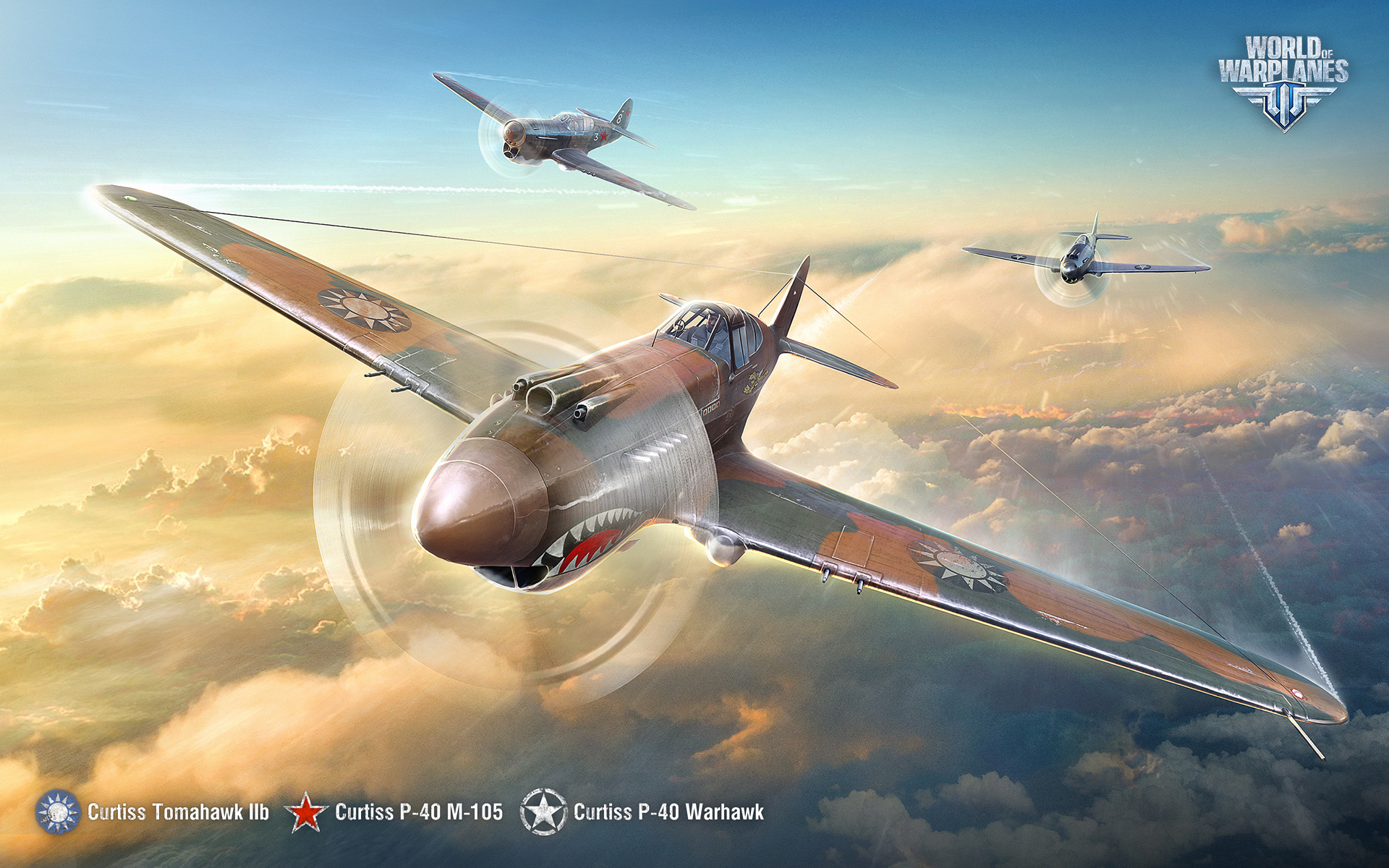 October Wallpaper And Calendar: Curtiss P 40. World Of Warplanes